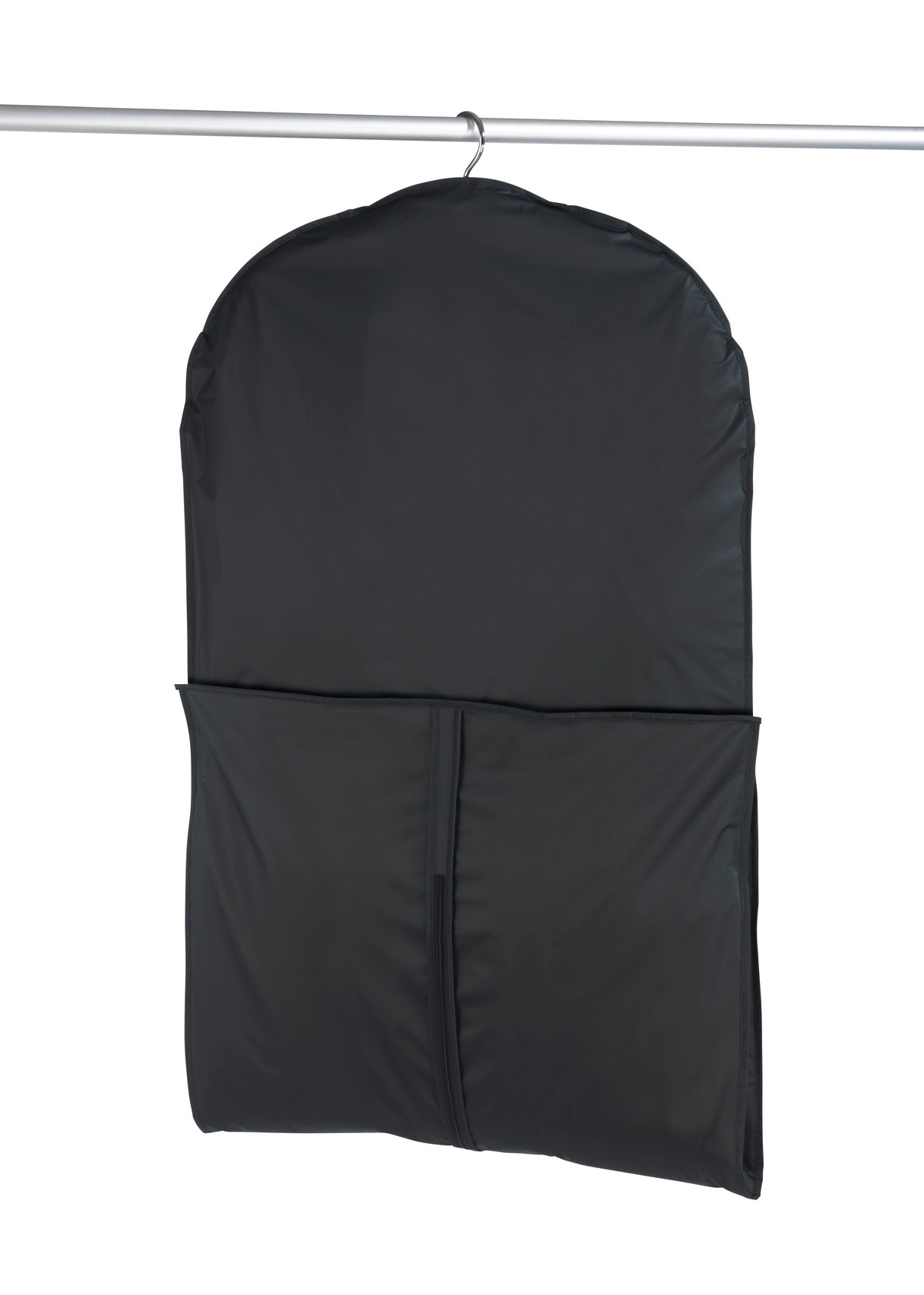 WENKO Kleidersack »Modell Deep Black«, (Set, 3 St.), Kleiderhülle mit Sichtfenster & Reißverschluss, abwaschbar, 3 Größen