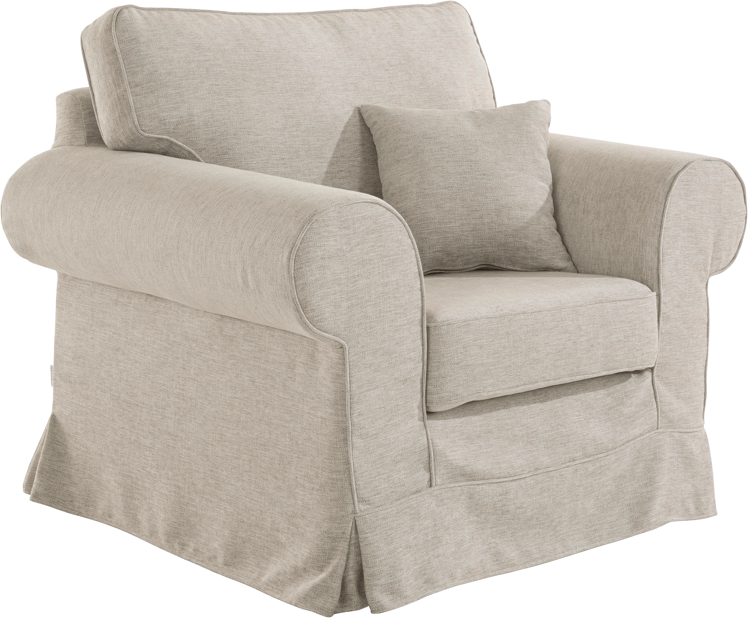 Home affaire Sessel »Shadmoor«, Hussenoptik, in uni oder mit Blumendruck, passend zur Shadmoor-Serie
