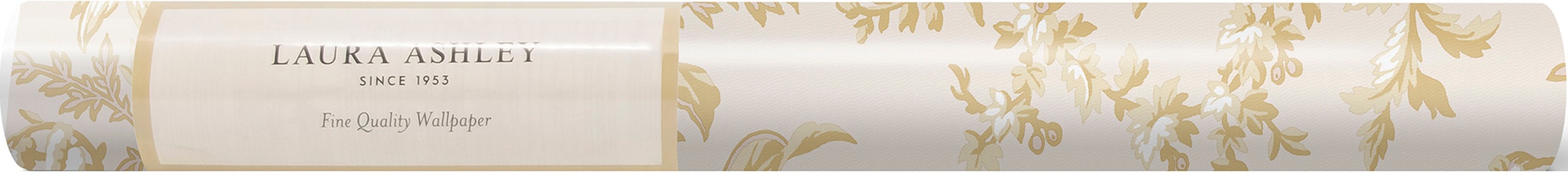 LAURA ASHLEY Vliestapete »Laura Ashley Picardie Pale Gold Vliestapete«, geblümt, Laura Ashley Picardie Pale Gold Vliestapete