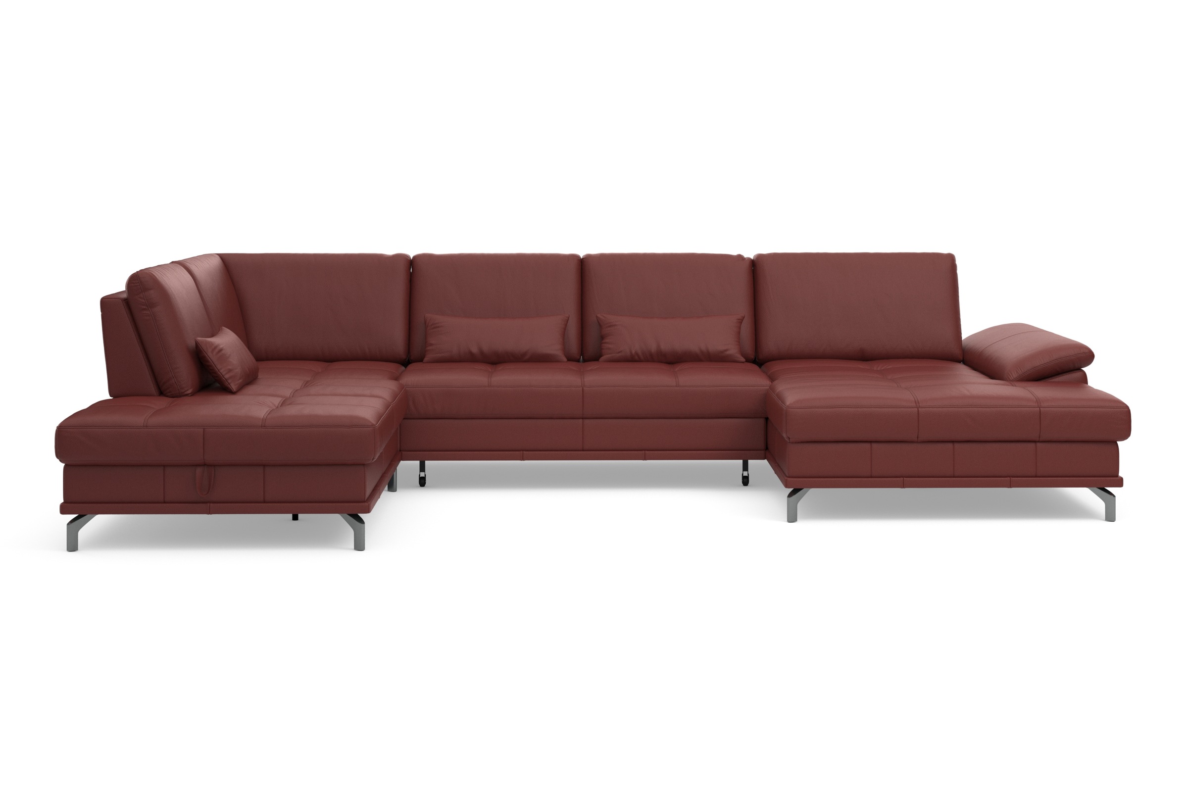 PLACES OF STYLE Wohnlandschaft »Costello U-Form, B: 363 cm mit Sitztiefen-, günstig online kaufen