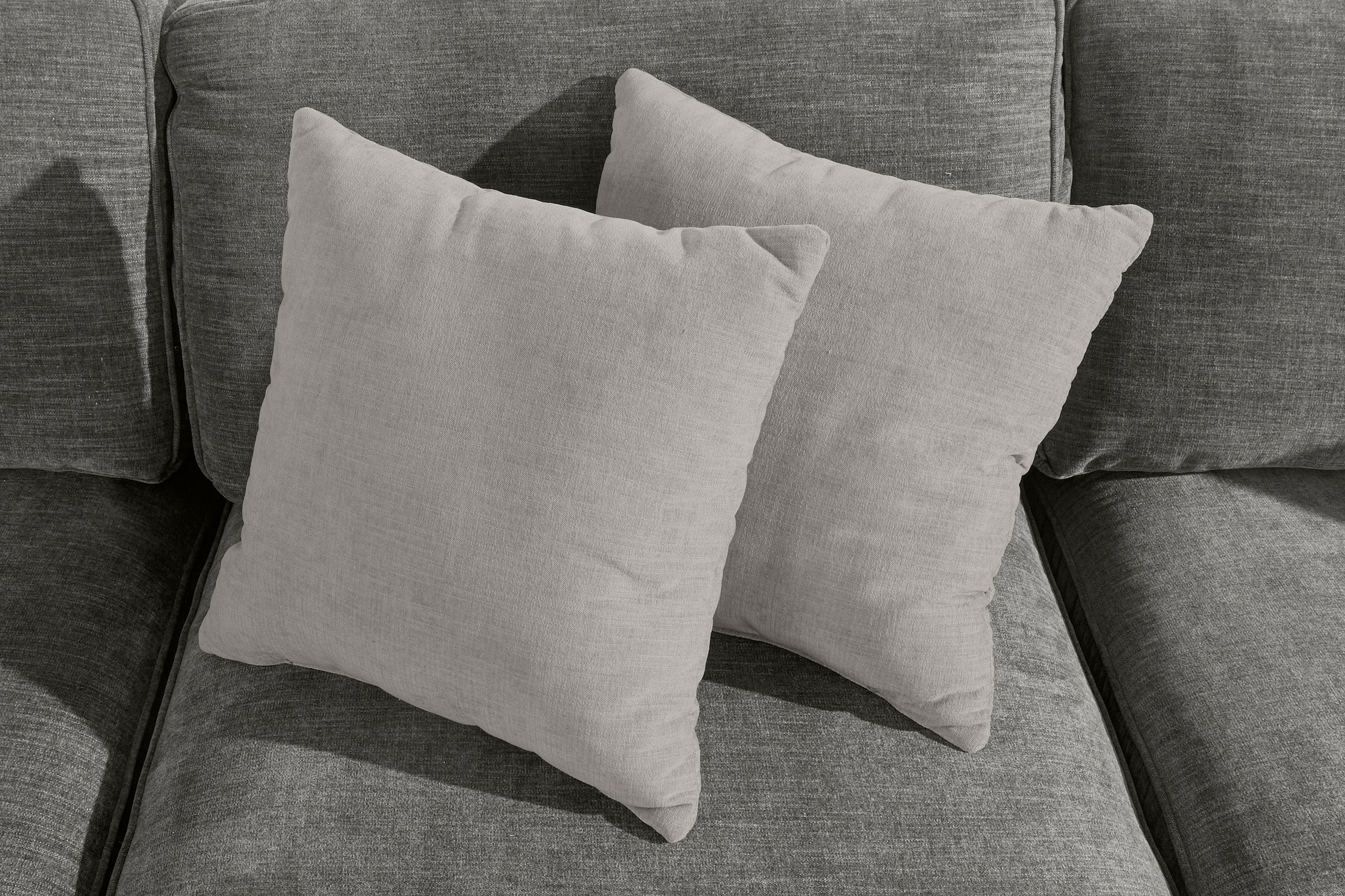 Home affaire Ecksofa »Broughton L-Form«, weicher Sitzkomfort, incl. 4 Zierkissen, Keder