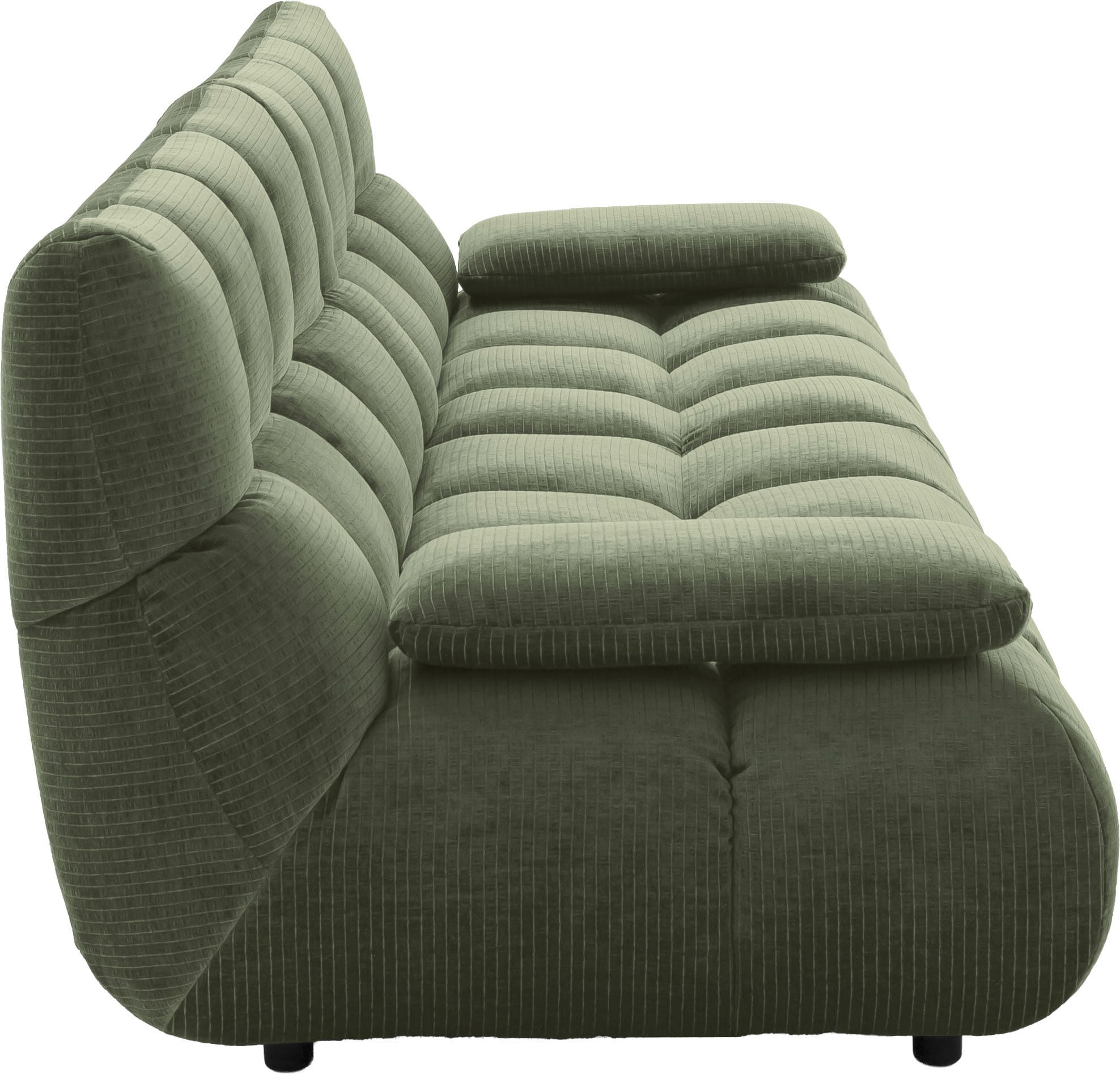 Home affaire 4-Sitzer »Cozy Bubble, mit klappbaren Armlehnen, Breite 290cm« mit eleganter Steppung, Rundumbezug & weicher Polsterung