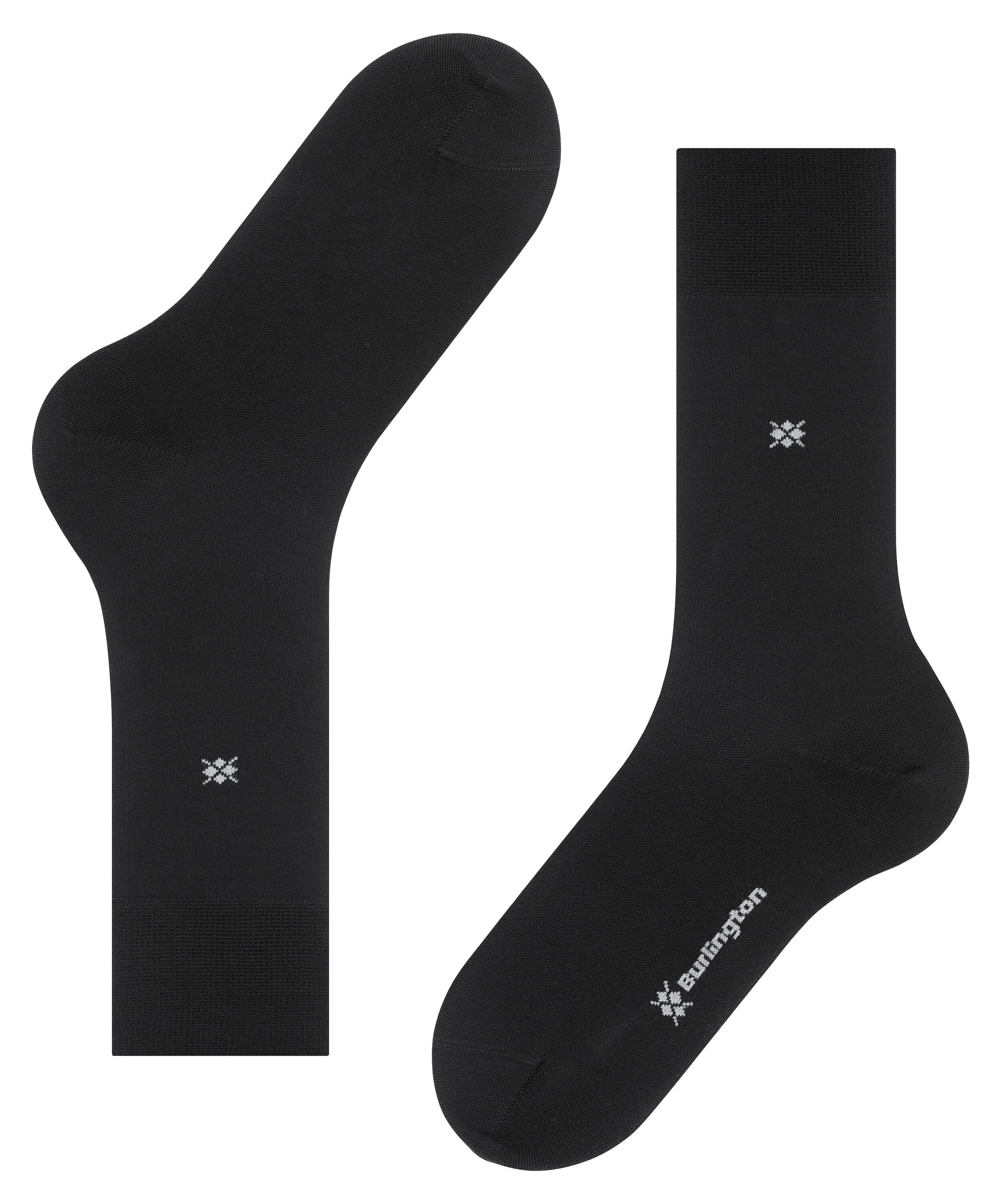 Burlington Socken »Dublin« unifarben, Einheitsgröße 40-46, Burlington-Logo