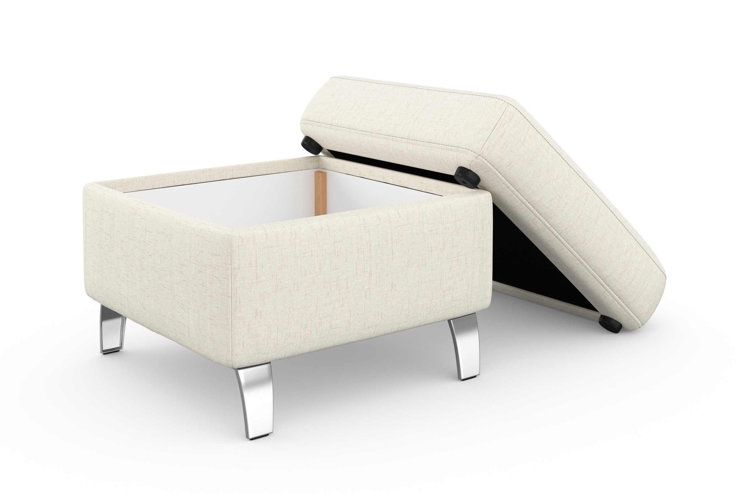 sit&more Stauraumhocker »Visby«, auch erhältlich in dem mit Wasser zu reinigendem "Soft clean" Bezug
