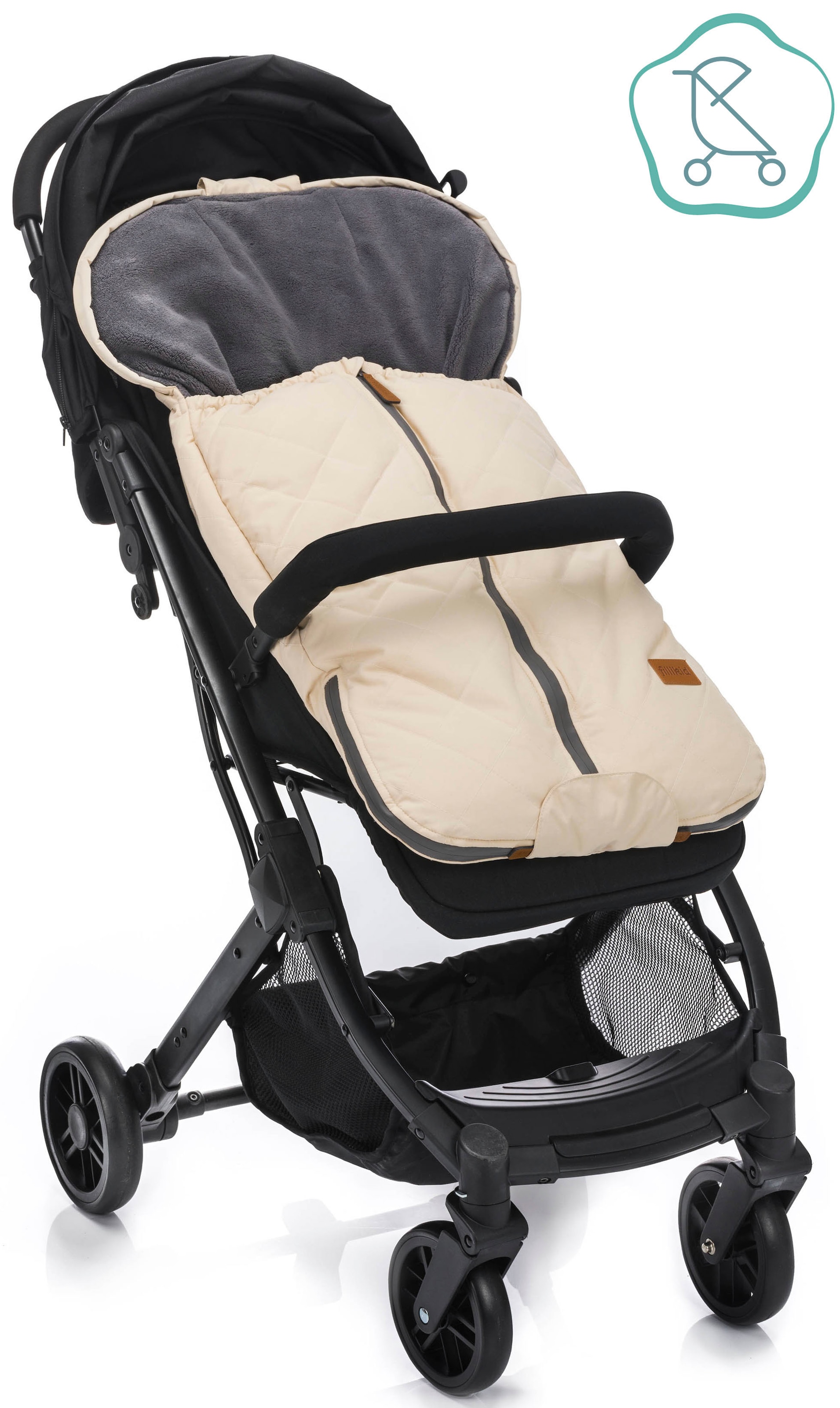 Fillikid Fußsack »Nevado, Winterfußsack, ivory«
