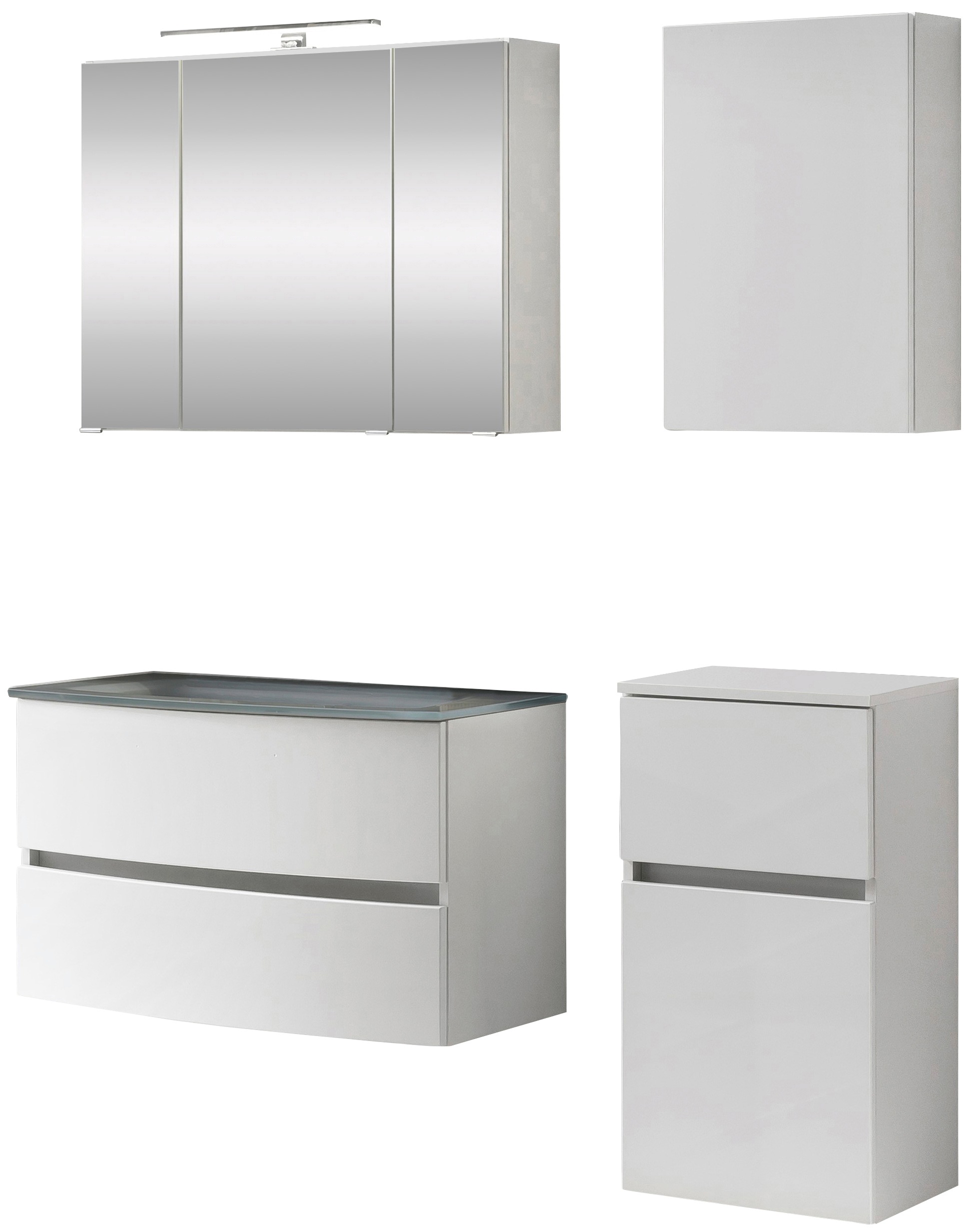 welltime Badezimmer-Set »Kaunas« Set, 4 Stk. tlg. günstig online kaufen