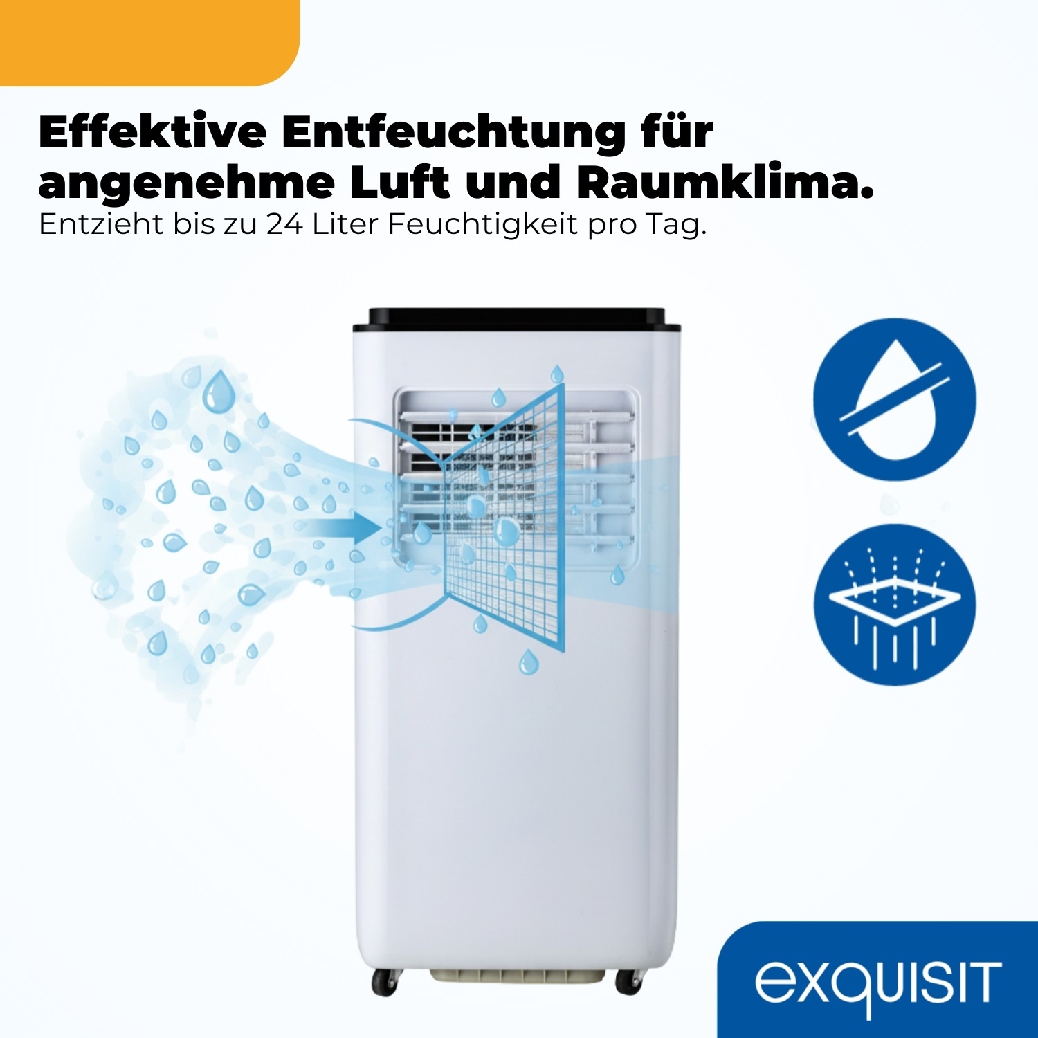 exquisit 4-in-1-Klimagerät »CM 30900 we« Ganzjähriger Komfort mit Kühlen, Heizen, Entfeuchten und Lüften