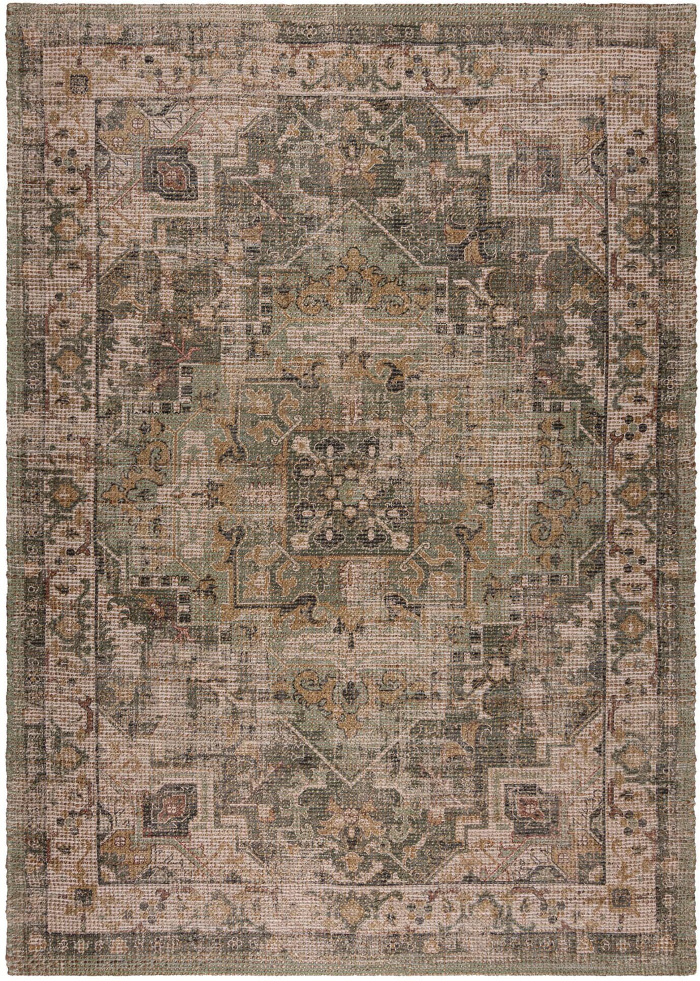 FLAIR RUGS Teppich »Selena Jute«, rechteckig, 8 mm Höhe, Vintage Jute