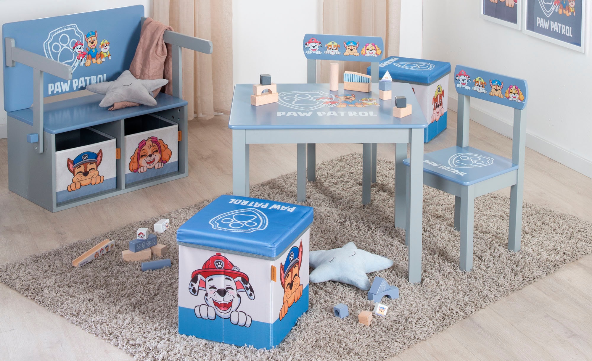roba® Kindersitzgruppe »Paw Patrol«, (Set), mit Tisch und Stuhl