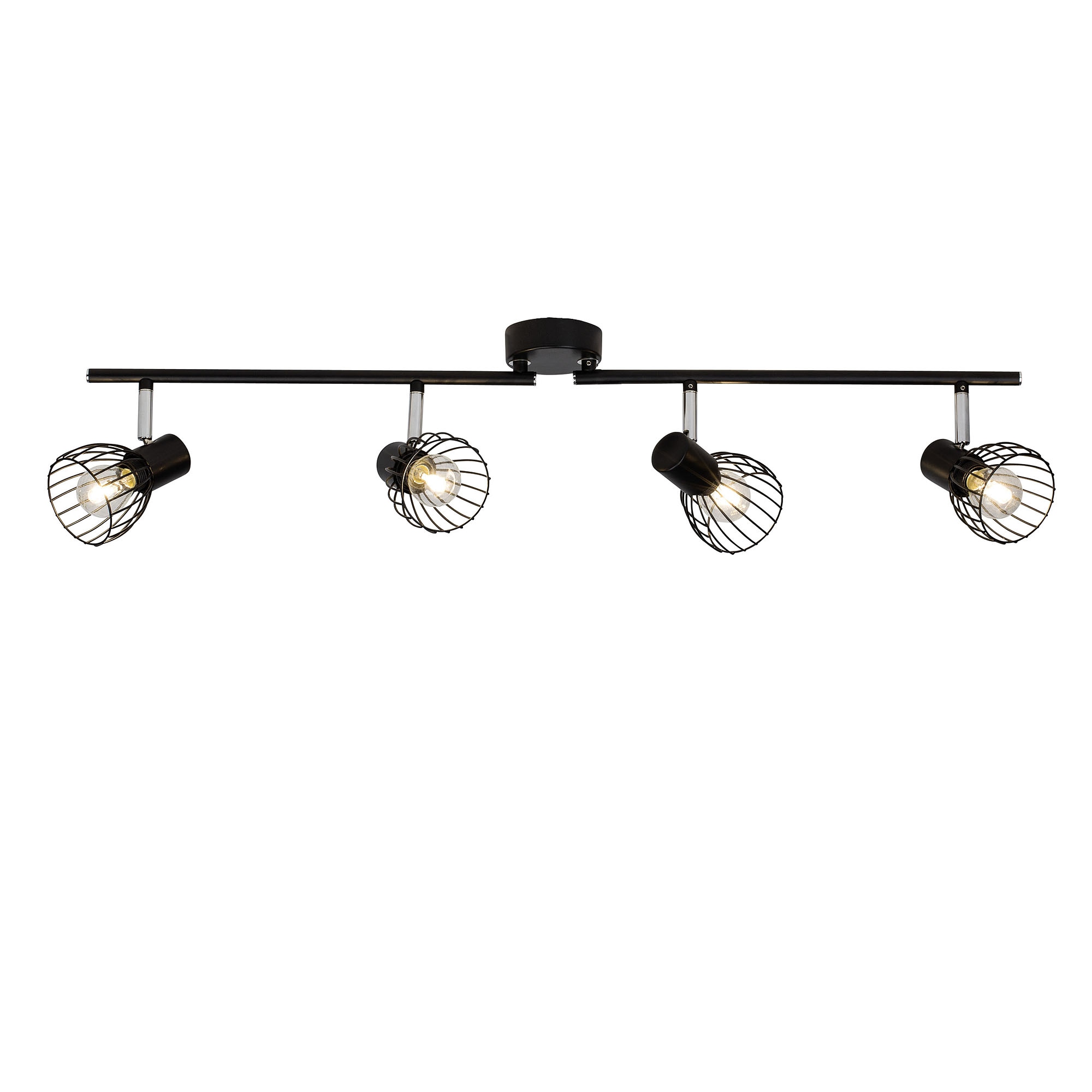 Brilliant Deckenstrahler »Blacky«, 4 flammig, Leuchtmittel E14   ohne Leuch günstig online kaufen