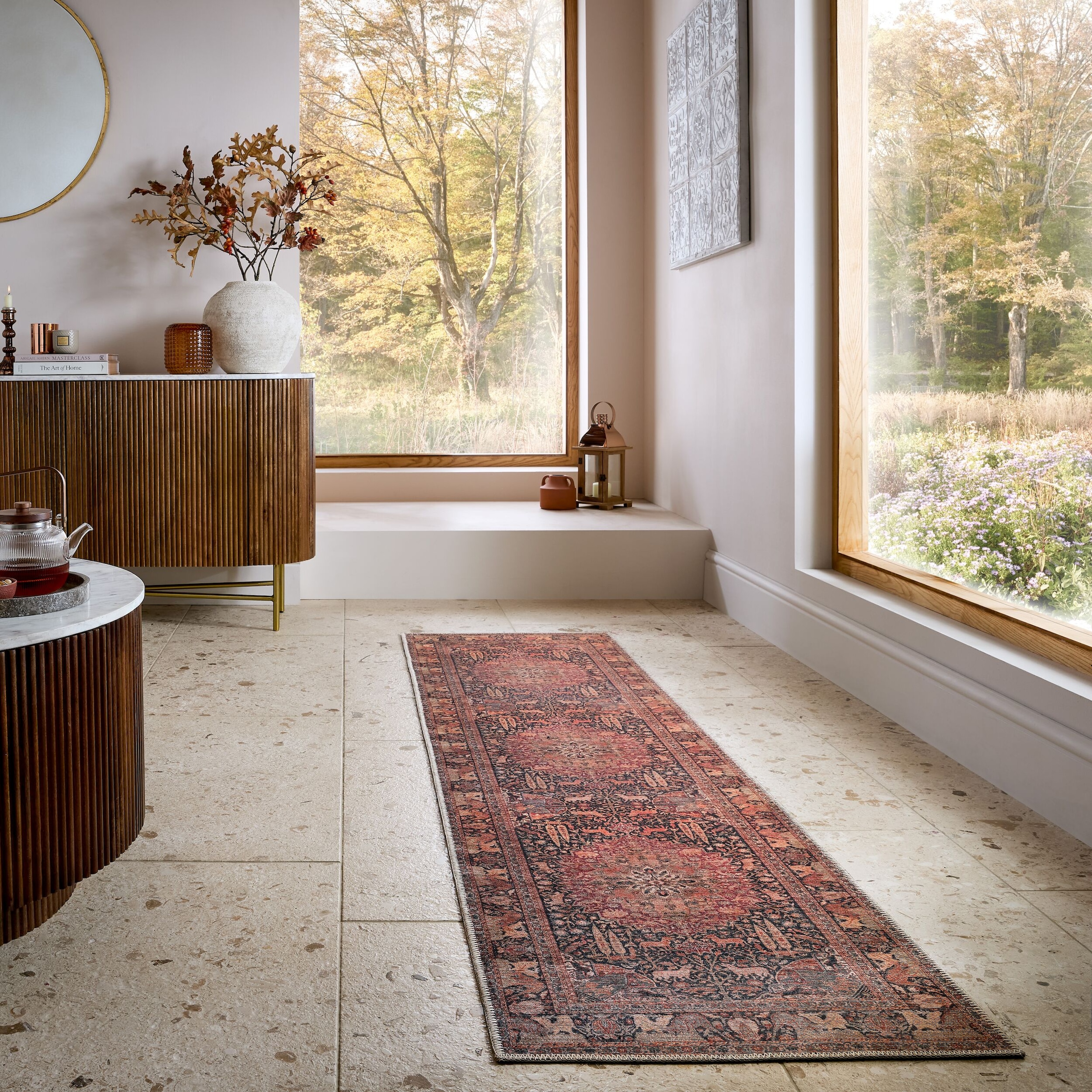 FLAIR RUGS Teppich »Nico«, rechteckig, 4 mm Höhe, Waschbarer Traditioneller Teppich
