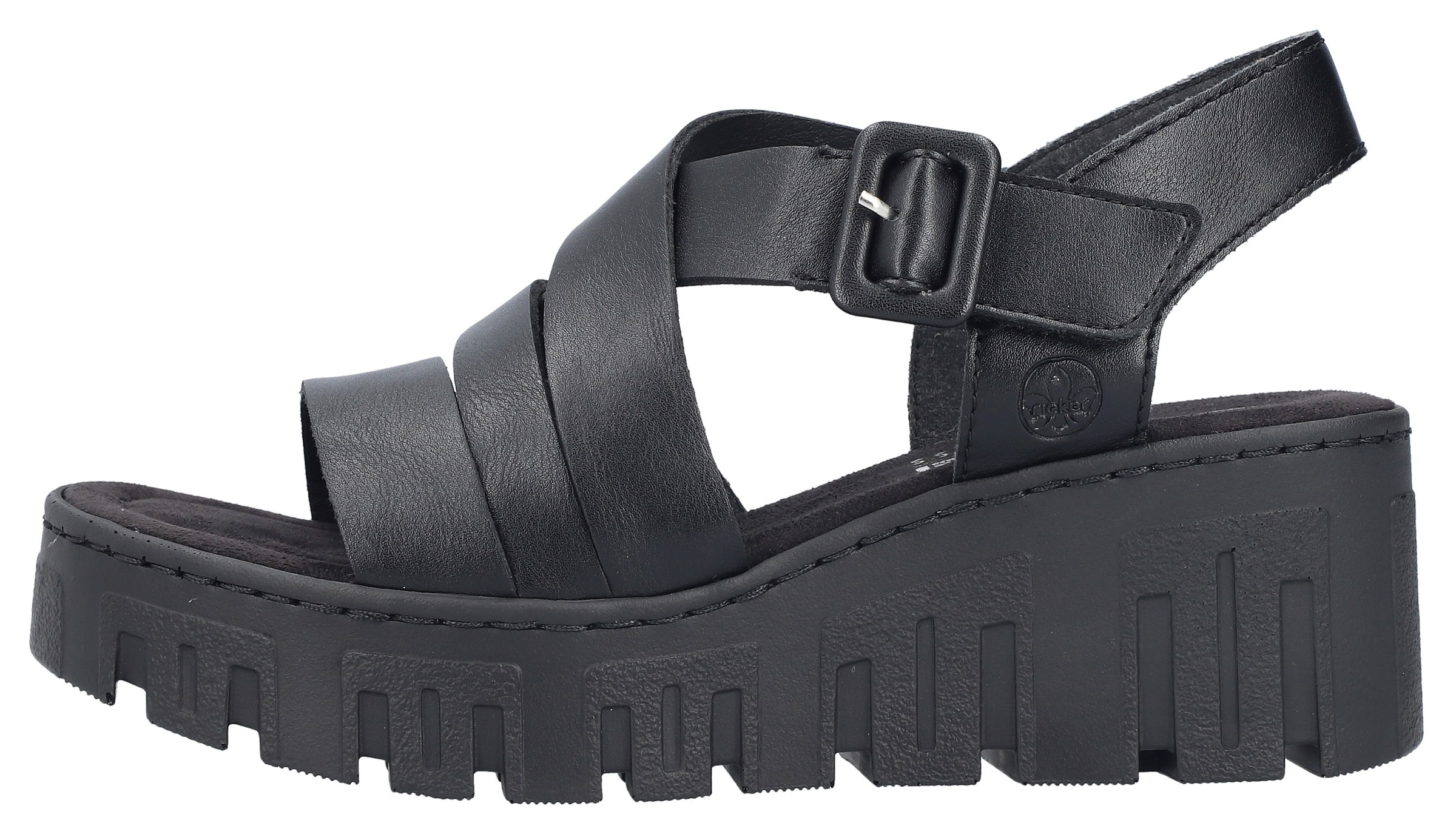 Rieker Plateausandaletten  Sommerschuh, Keilsandalette mit Klettverschluss