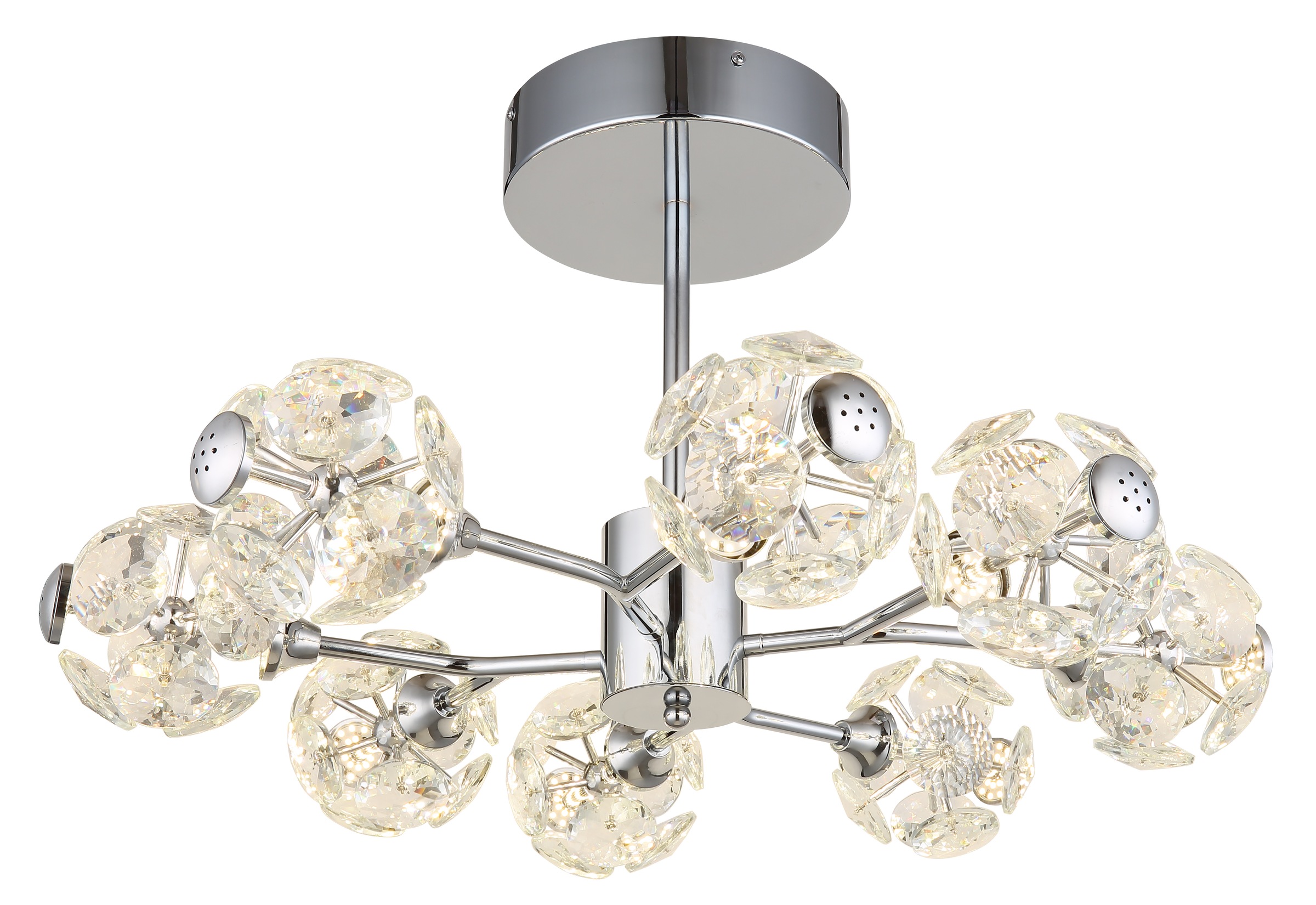 GLOBO LIGHTING Deckenleuchte »VIRINA« LED-Modul 1 Stk. Warmweiß Deckenlampe Wohnzimmer-Leuchte Schlafzimmer-Leuchte Flur Küche