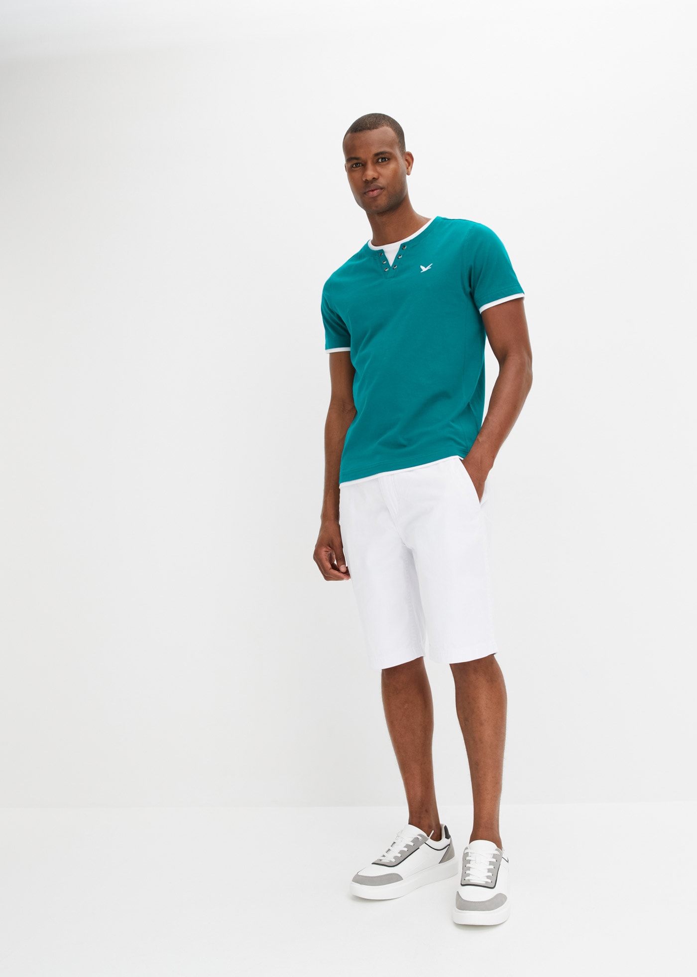 bonprix 2-in-1-Shirt »2 in 1 Shirt, Kurzarm (2er Pack)«, 2 Stk. 2 in 1 Shirt, Kurzarm (2er Pack)
