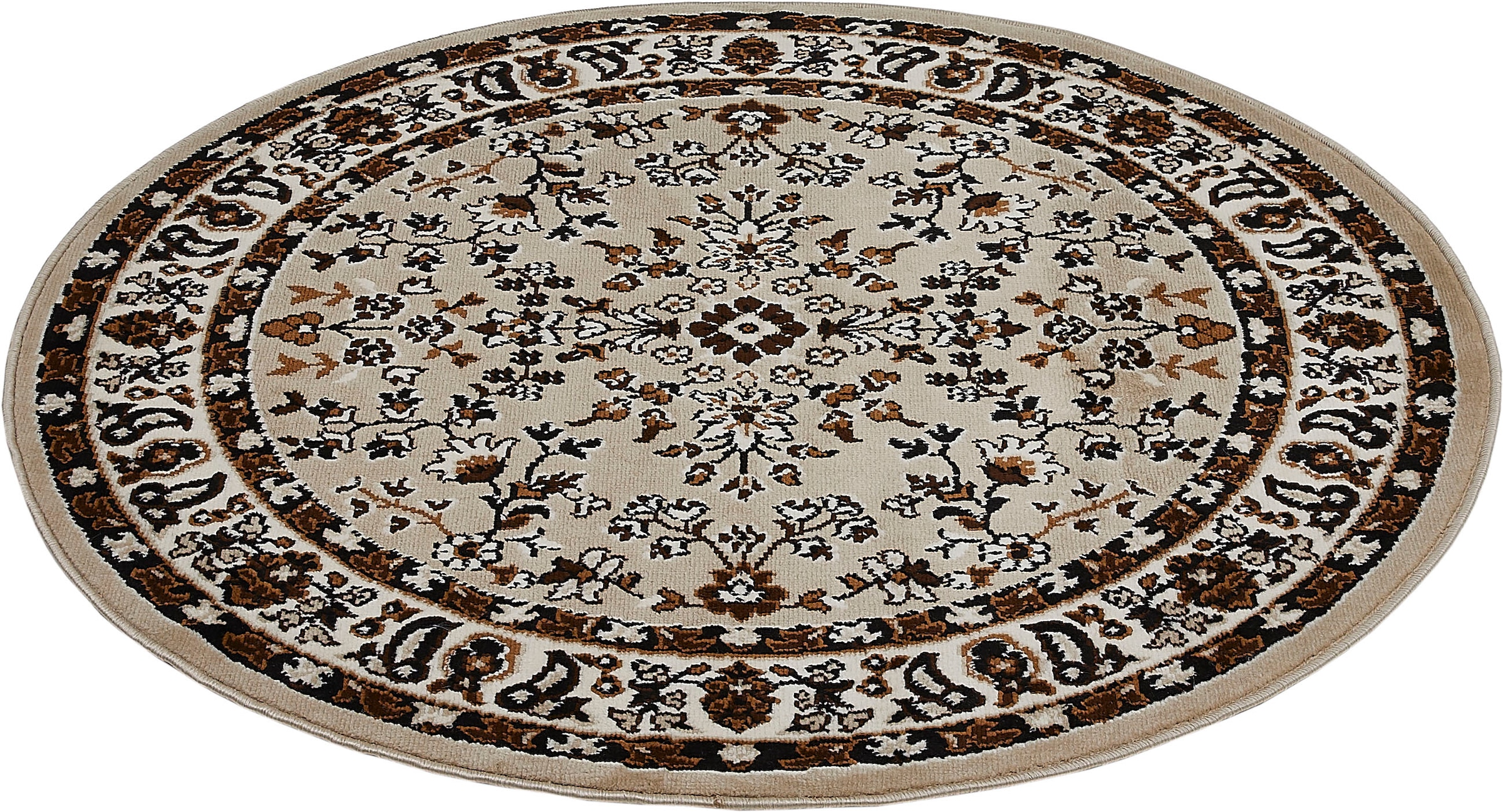 Andiamo Teppich »Oriental«, rund, 8 mm Höhe, Kurzflor, Orient-Optik, ideal im Wohnzimmer & Schlafzimmer