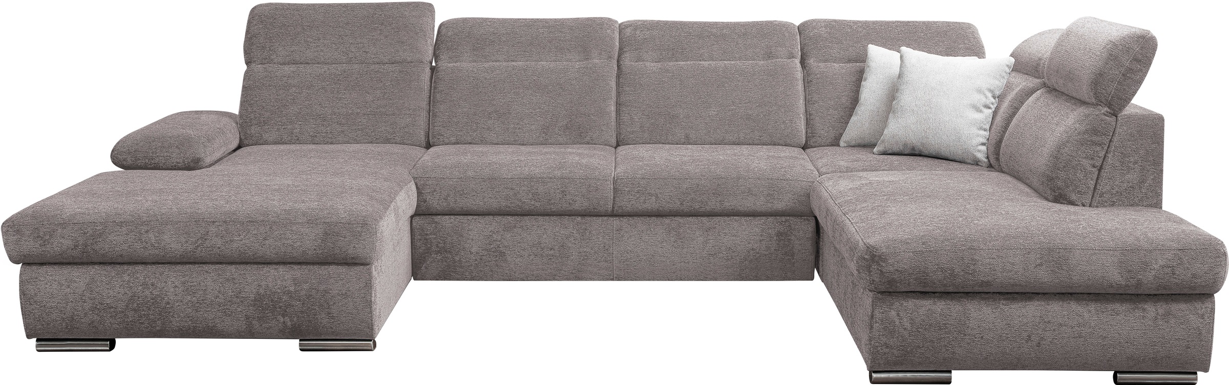 WERK2 Wohnlandschaft »Cordoba inkl. Bett, Bettkasten und Kopfteilfunktion, Breite 359cm«