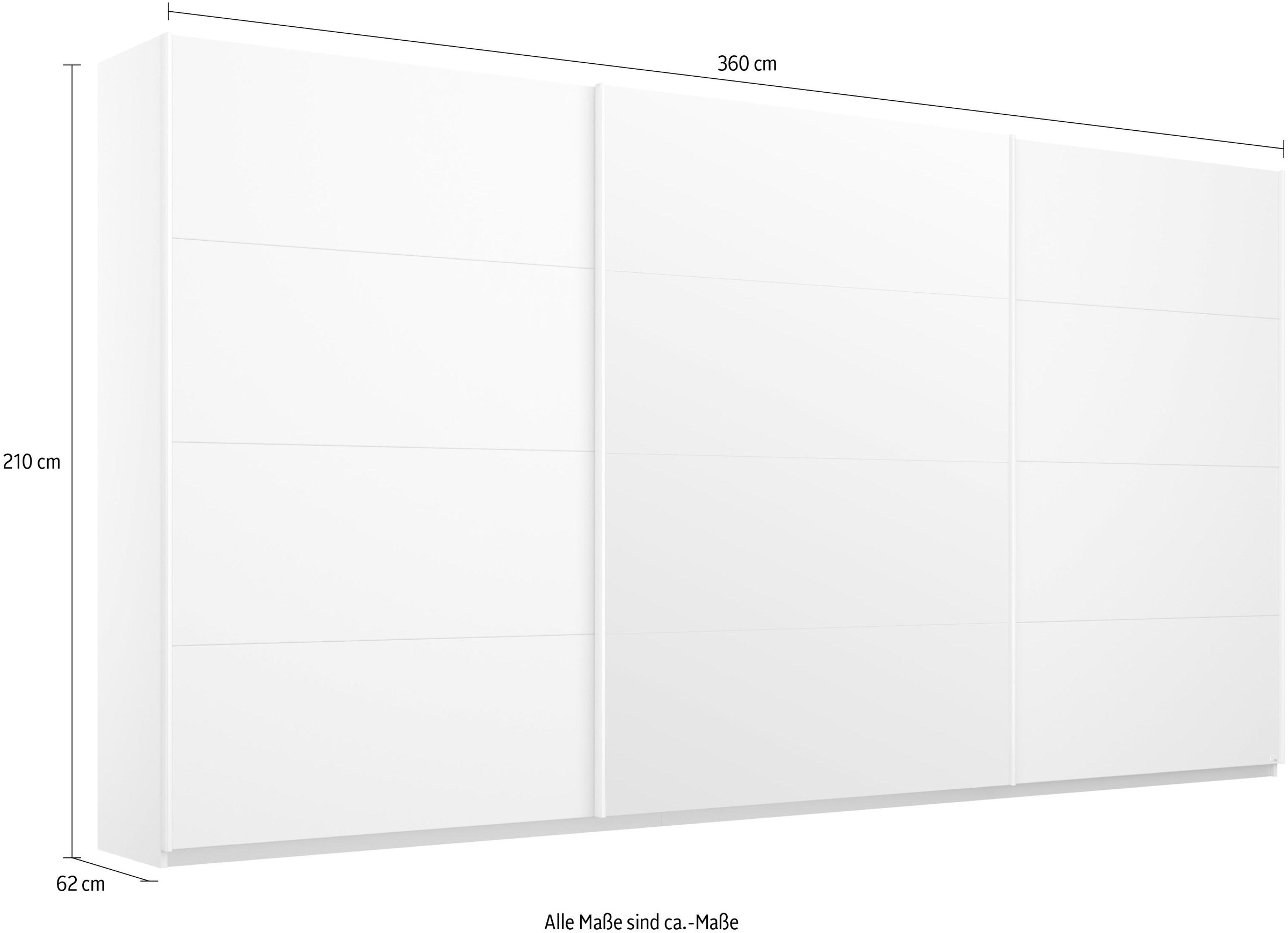 rauch Schwebetürenschrank »Kleiderschrank Schrank Garderobe Wäscheschrank BESTSELLER KEPAN«, inkl. Schubladen-Einsatz und extra Einlegeböden MADE IN GERMANY