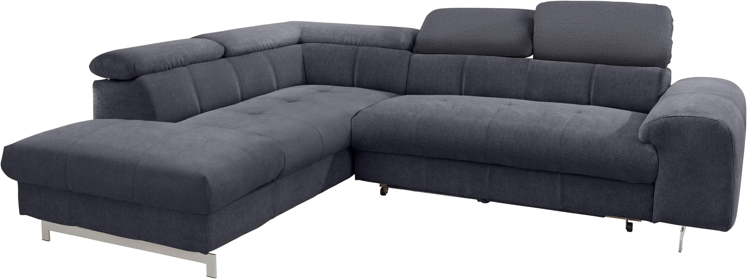 COTTA Ecksofa »Chef L-Form«, mit Kopfteilverstellung, wahlweise mit Bettfun günstig online kaufen