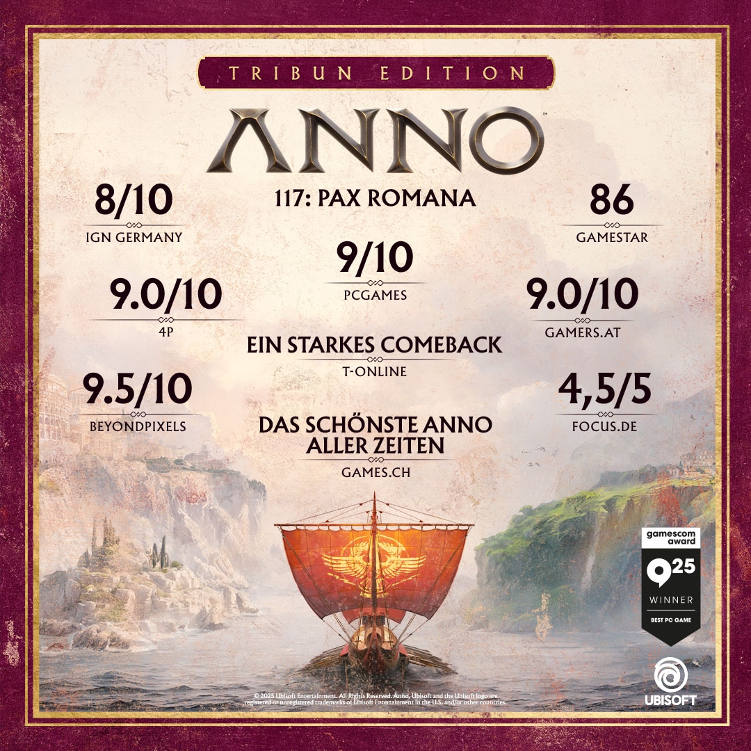 UBISOFT Spielesoftware »Anno 117: Pax Romana Tribun Edition« PC