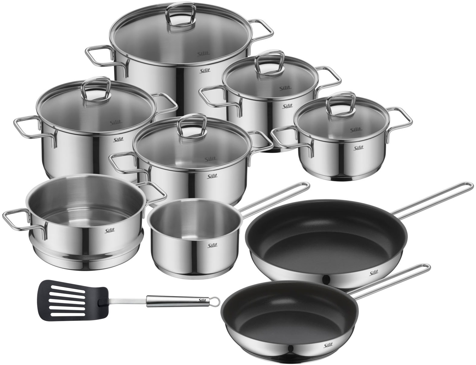 Silit Topf-Set »Alicante«, 10-teilig, Kochtopfset Induktion mit Glasdeckel, günstig online kaufen