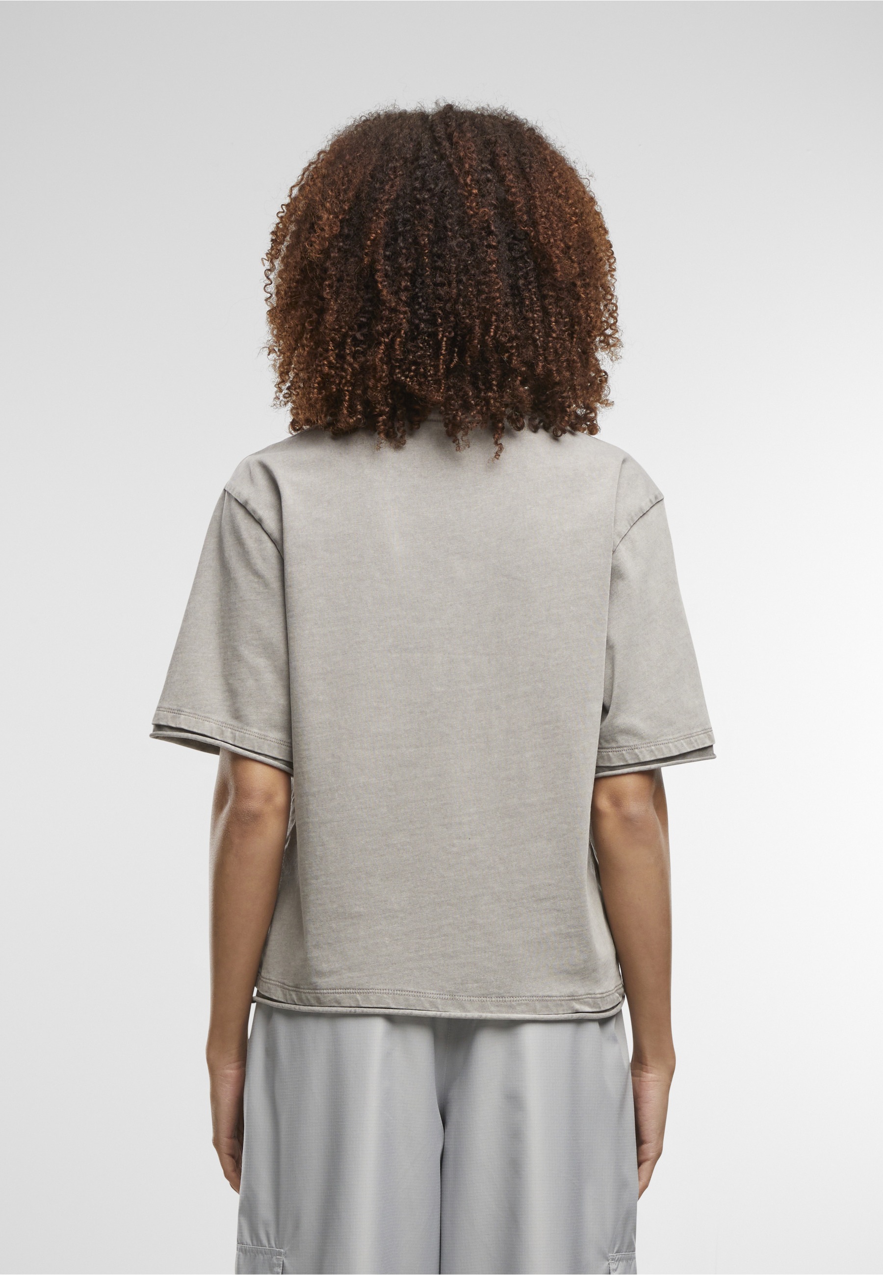 URBAN CLASSICS T-Shirt »Urban Classics Ladies Washed Jersey Boxy Shirt« 1 Stk.