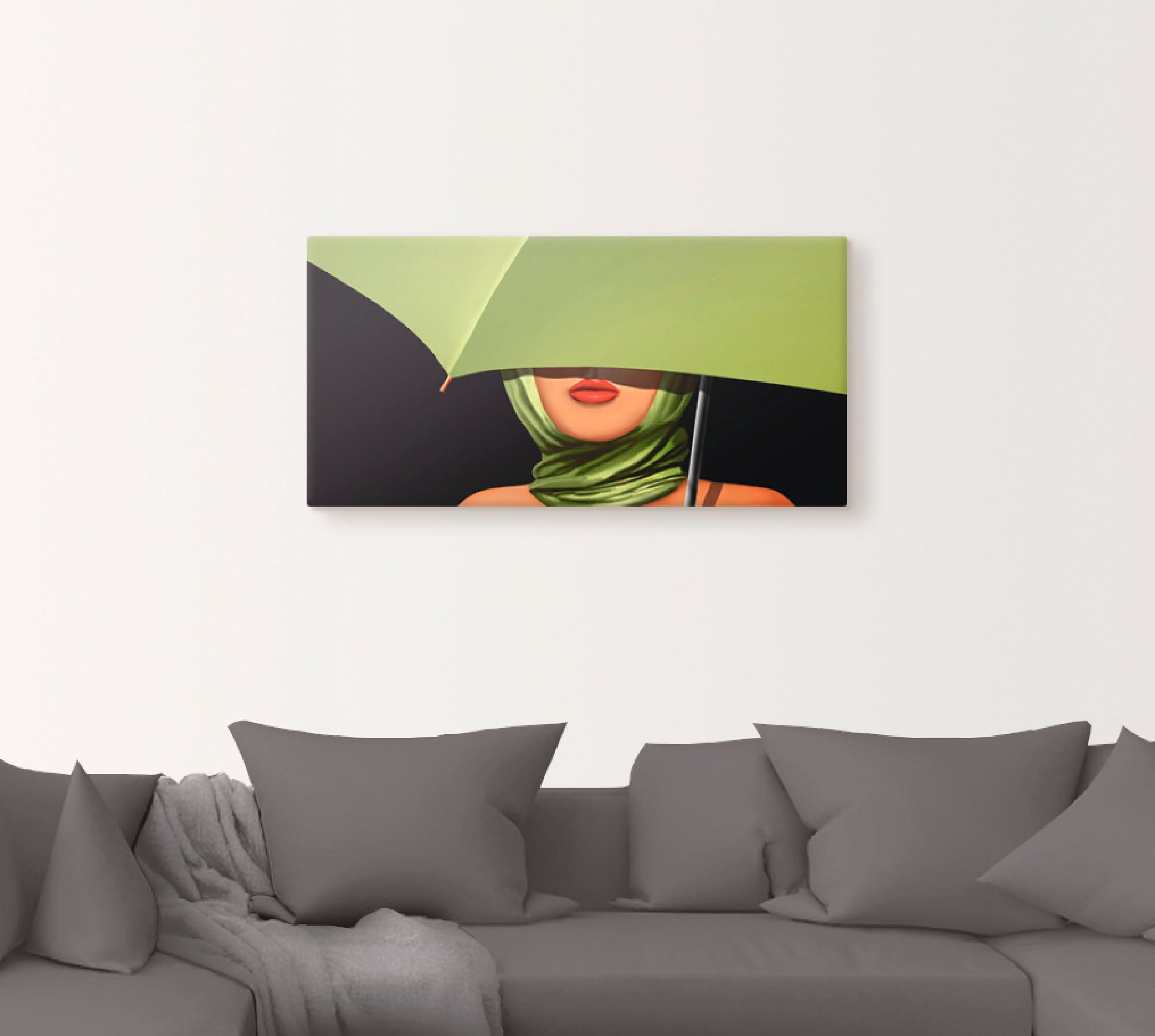 Artland Wandbild »Rote Lippen«, Mode, (1 St.), als Leinwandbild, Poster, Wa günstig online kaufen