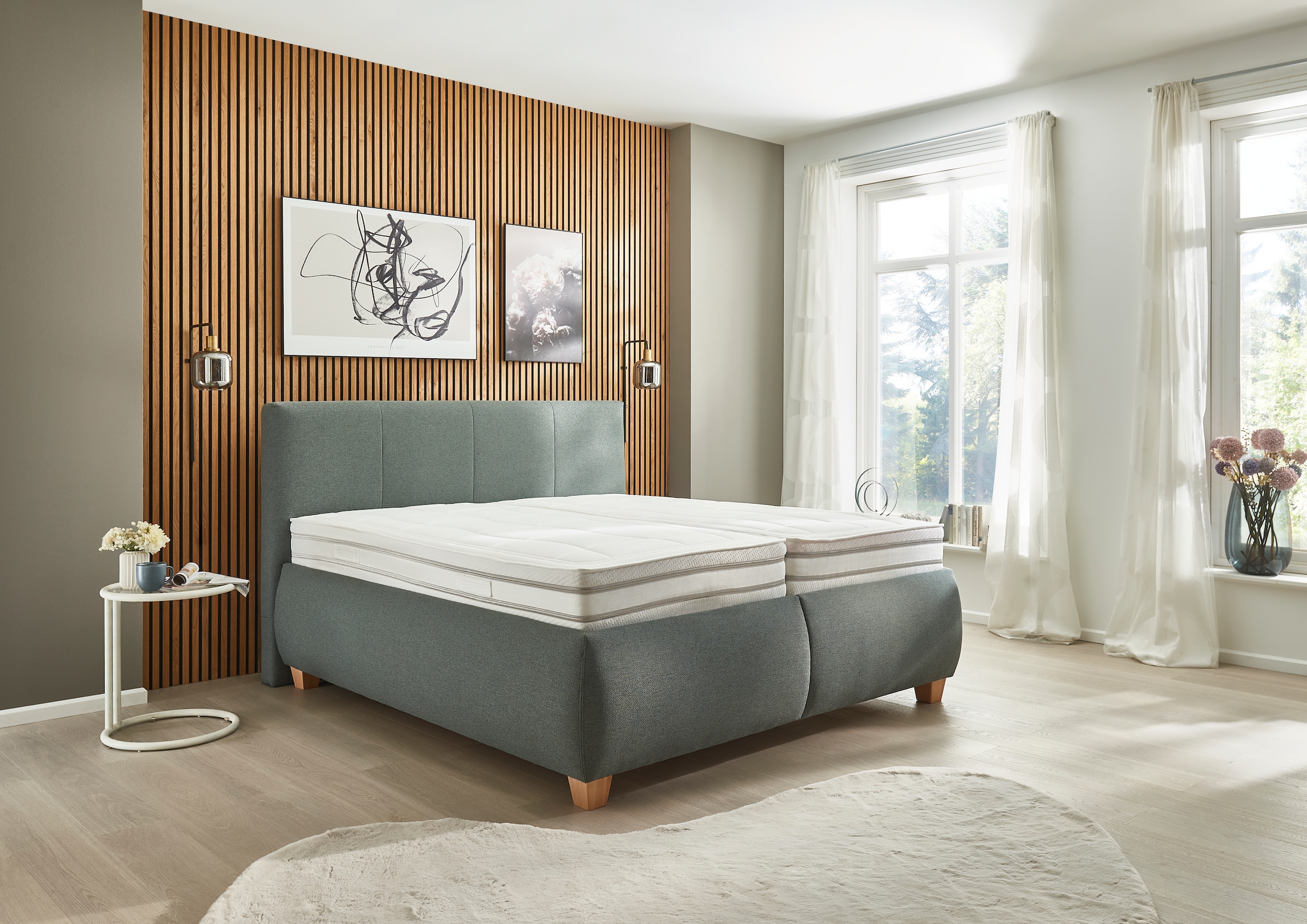 Die PlanBar Polsterbett »OC-ON20004« inkl. Matratzen u. Lattenrahmen, belastbar bis 200 Kg, 160/180x200cm
