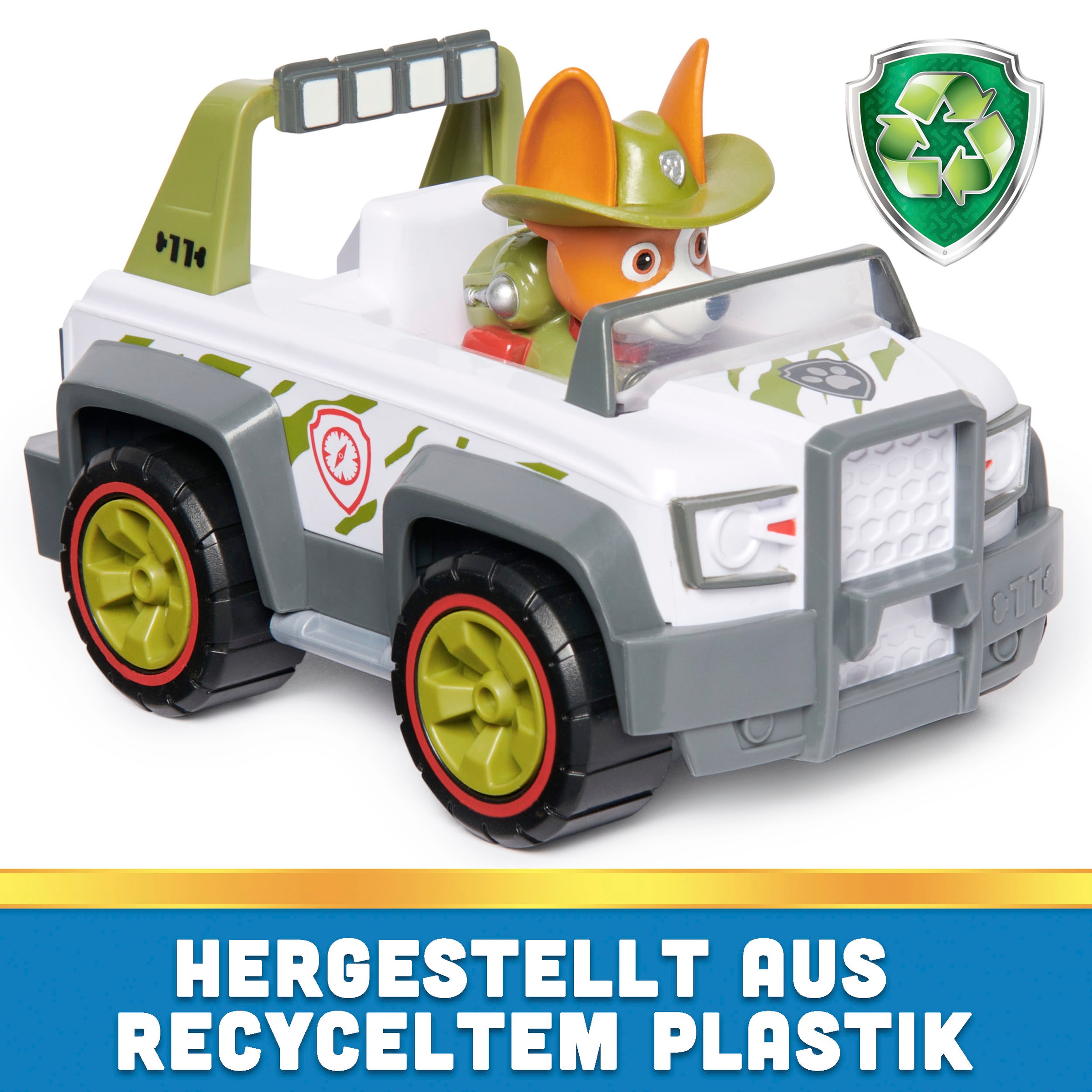 Spin Master Spielzeug-Auto »Paw Patrol - Sust. Basic Vehicle Tracker«, zum Teil aus recycelten Material