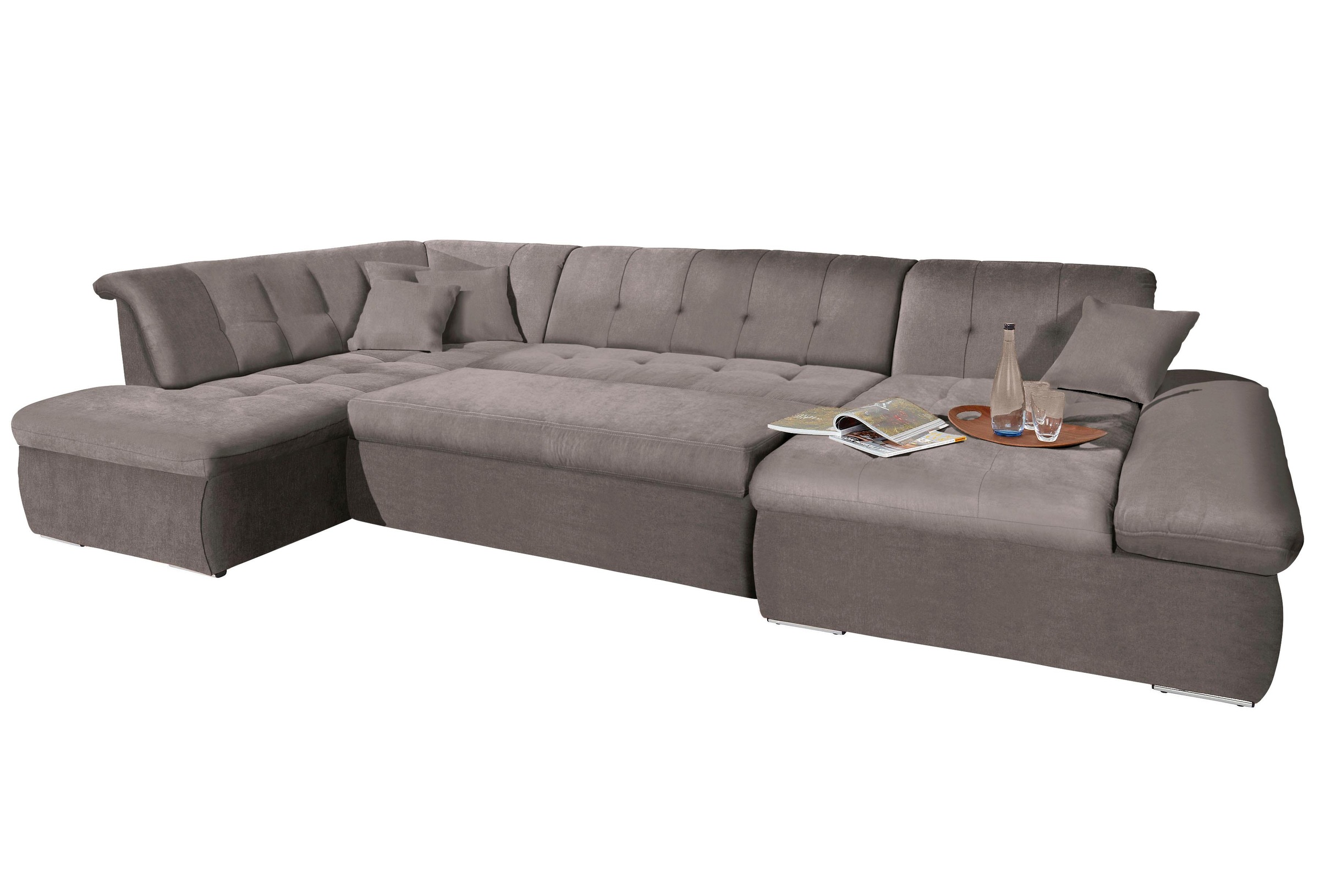 DOMO collection Wohnlandschaft »NMoric im XXL-Format, B/T/H: 353/216/80 cm, günstig online kaufen