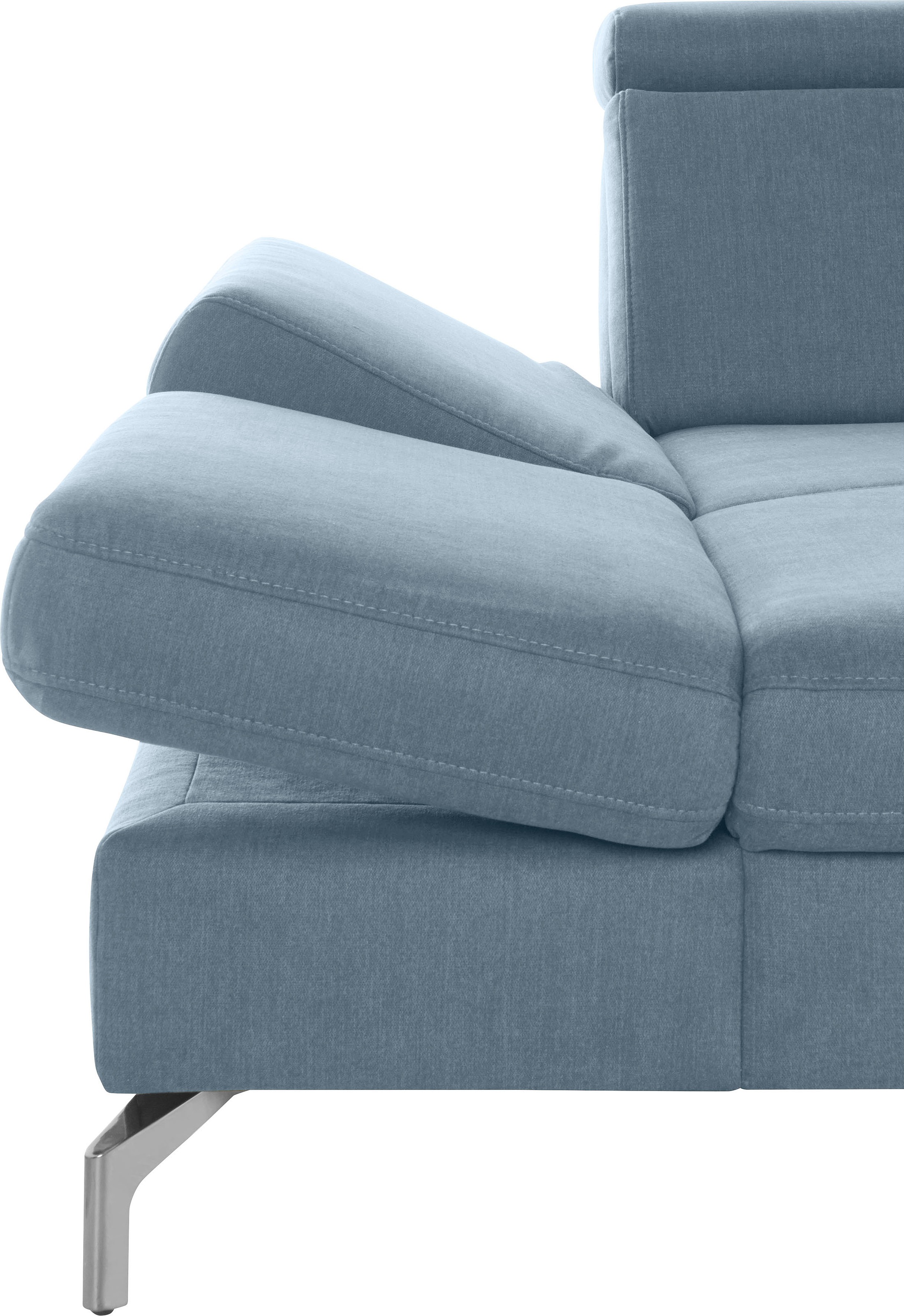 sit&more Wohnlandschaft »Brisbane U-Form«, Fußhöhe 15 cm, inklusive Sitztiefen-, Armteil- und Kopfteilverstellung