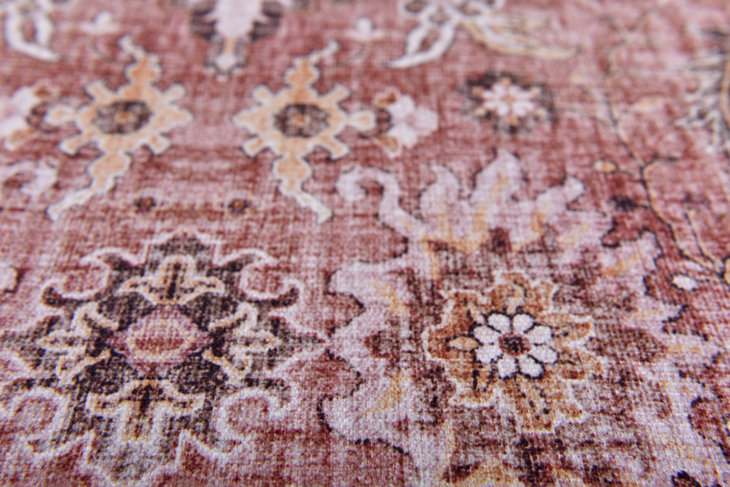 Gino Falcone Teppich »Cecilia 057«, rechteckig, 3 mm Höhe, Flachgewebe, bedruckt, Orient-Optik