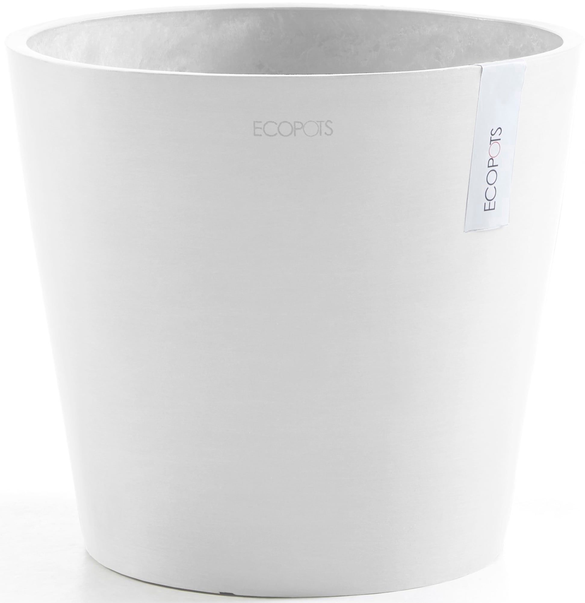 ECOPOTS Blumentopf »Amsterdam 30 Weiß«, für innen und außen: frostsicher, bruchsicher und lichtbeständig