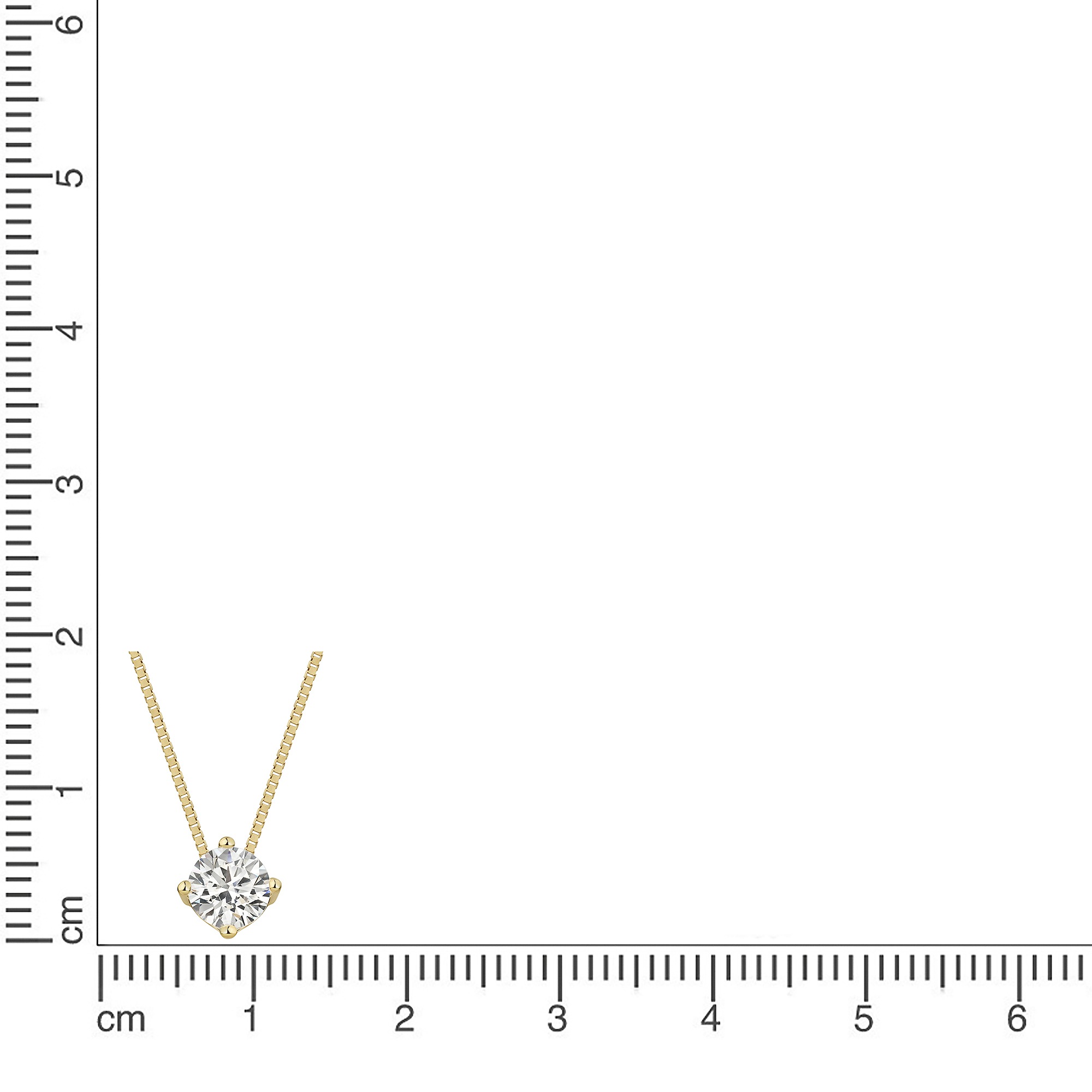 CELESTA Kette mit Anhänger »375/- Gelbgold Zirkonia«