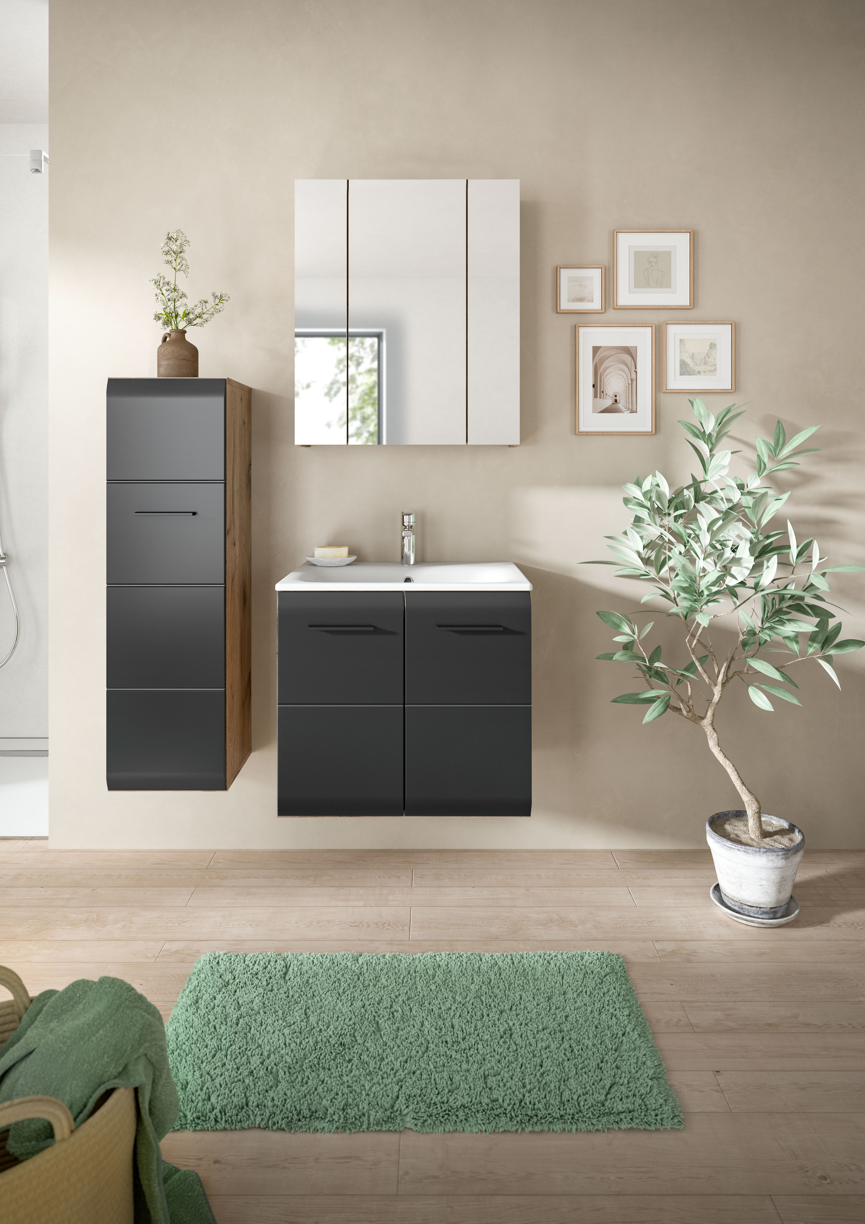 INOSIGN Badezimmer-Set Set, 4 Stk. tlg. Florenz, Badkombination 4-tlg.,Nox günstig online kaufen