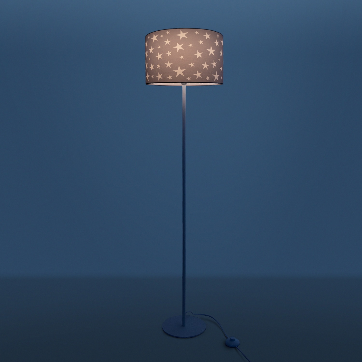 Paco Home Stehlampe »Capri 315«, 1 flammig, Leuchtmittel E27 | ohne Leuchtmittel, Kinderlampe LED Kinderzimmer, Sternen-Motiv, Deko Stehleuchte E27