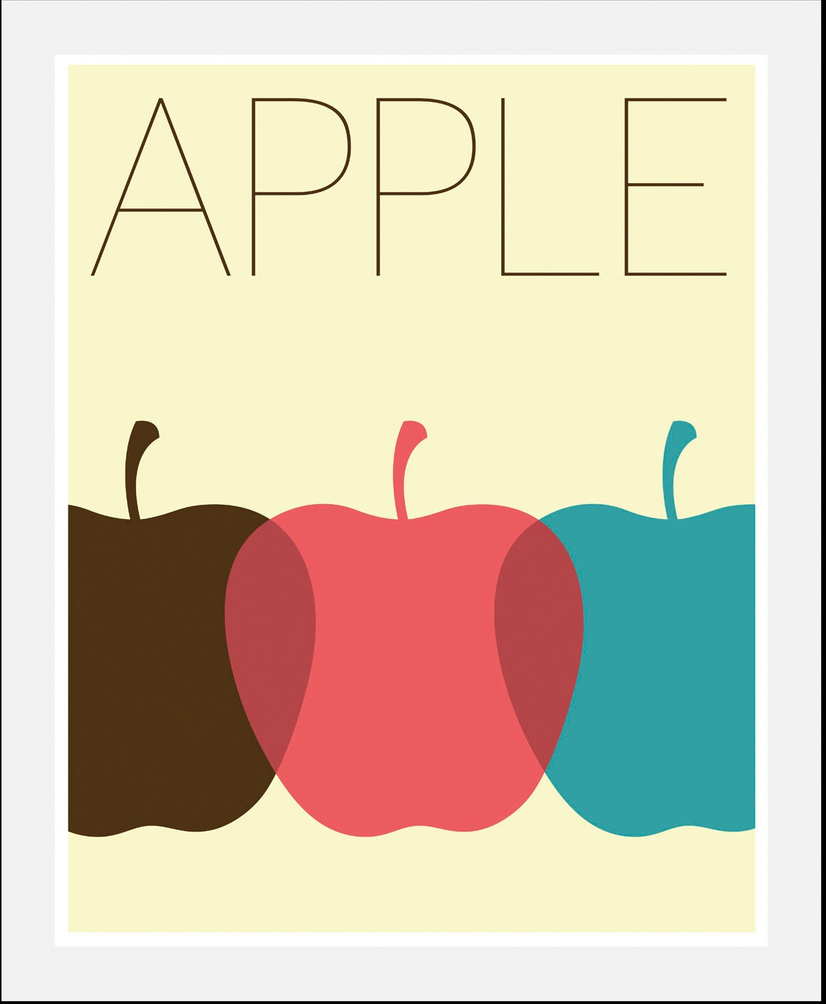 queence Bild »Elias«, Obst-Obst Bilder-Essen-Lebensmittel-Kunst-Schriftzug, günstig online kaufen