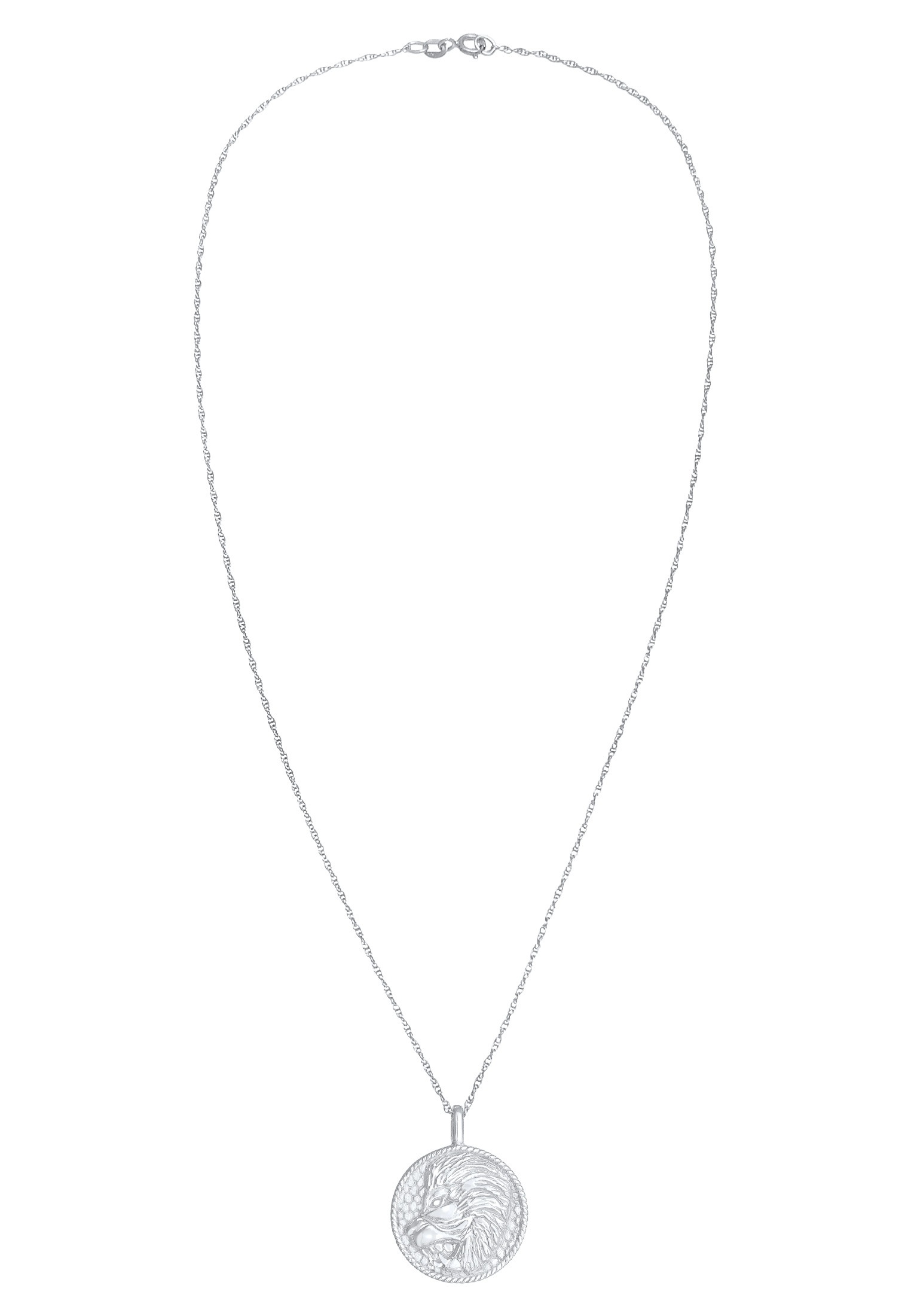Elli Kette mit Anhänger »Sternzeichen Löwe Astro Münze Antik 925 Silber«