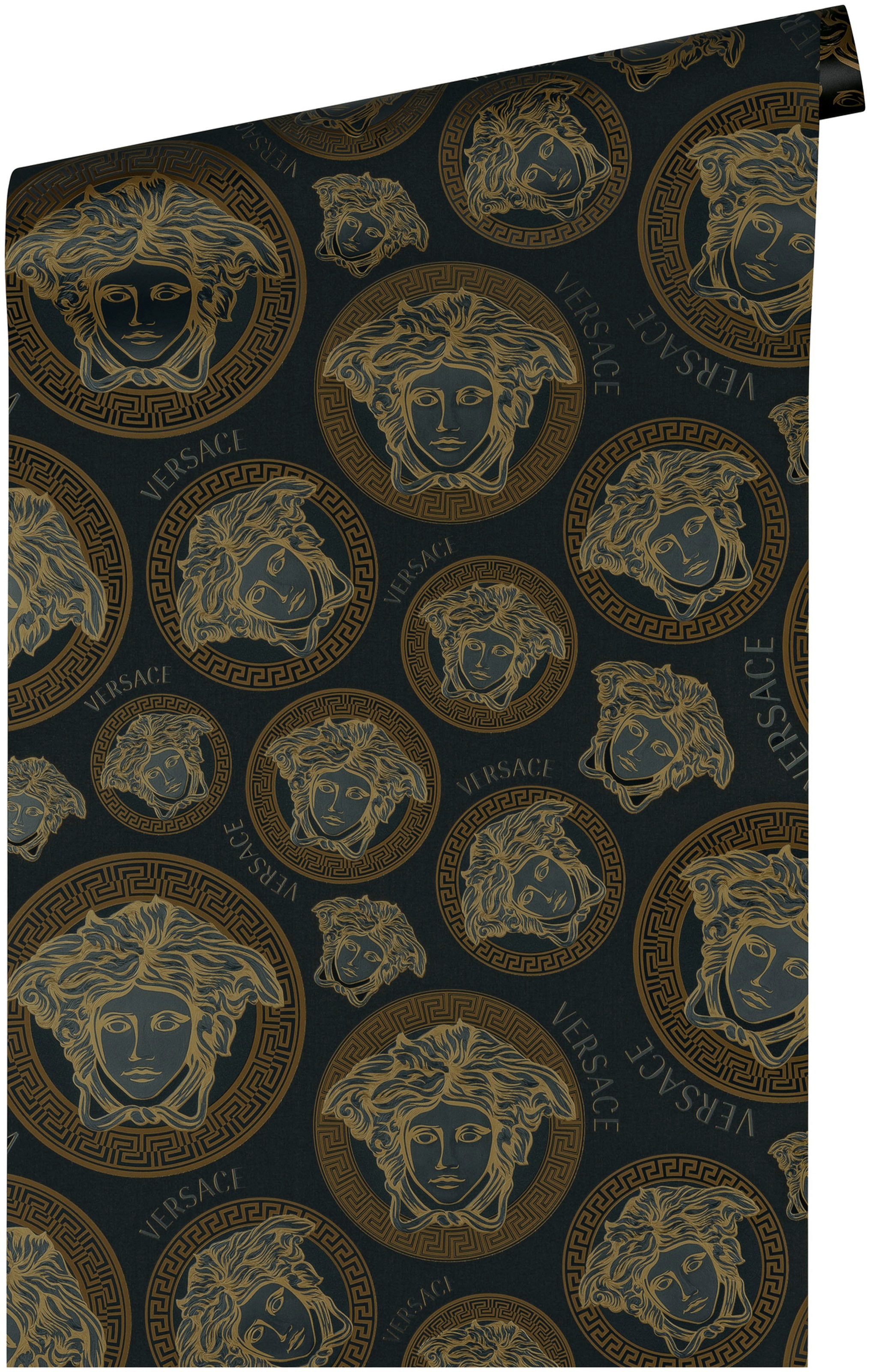 Versace Vliestapete »Wallpaper Versace 5 Medusakopf« abstrakt   gemustert günstig online kaufen