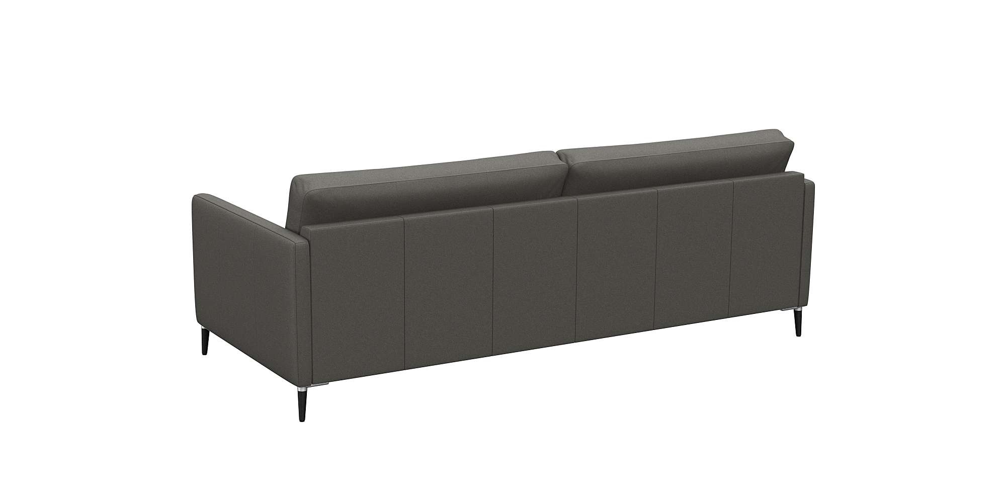 FLEXLUX 3-Sitzer »Fiore, super Sitzkomfort durch Kaltschaum im Sitz«, schmale Armlehnen, Füße Alu+schwarz