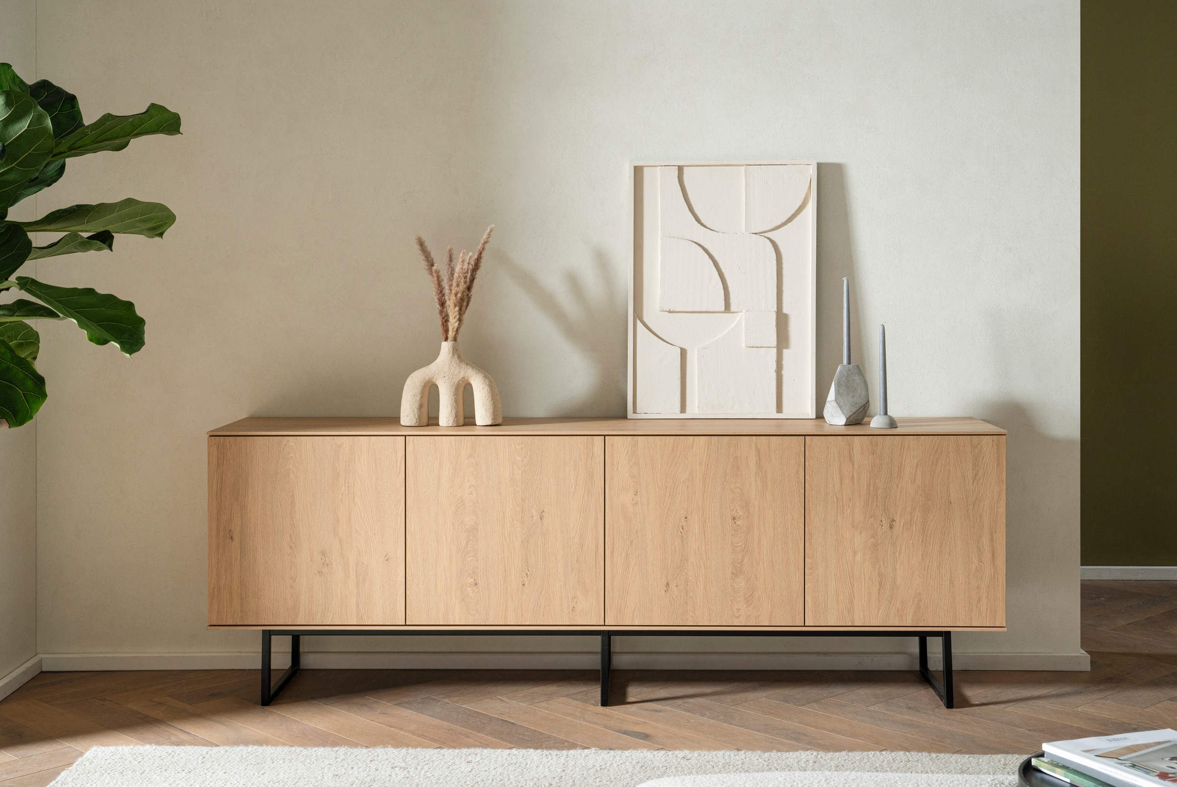 Home affaire Lowboard »Lund, moderner TV-Unterschrank, Kommode mit Kufenges günstig online kaufen