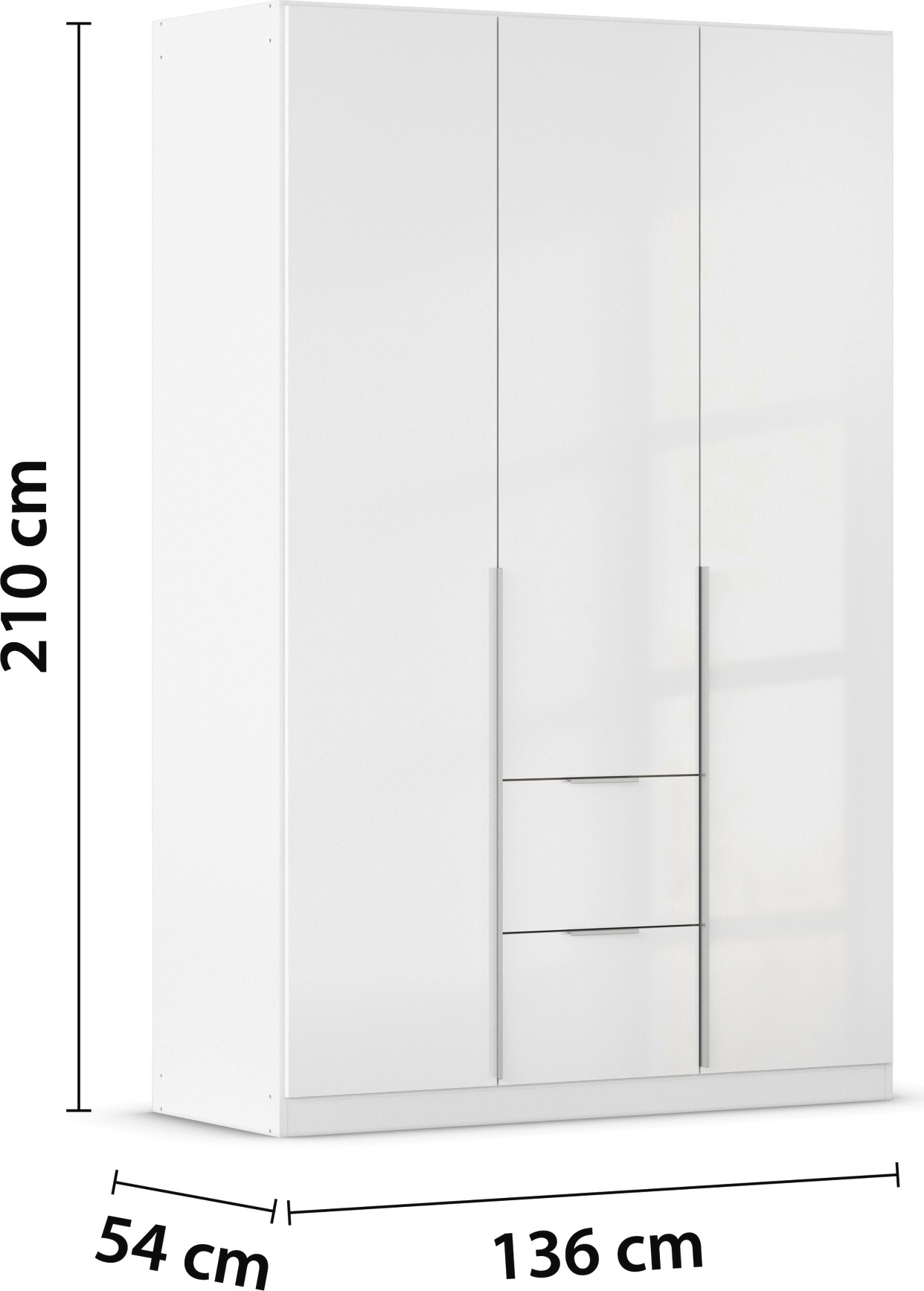 rauch Drehtürenschrank »Kleiderschrank Schrank Garderobe AGORDO mit Dekor- oder Hochglanzfront«, mit Außenschubkästen, in 6 Breiten und 2 Höhen MADE IN GERMANY