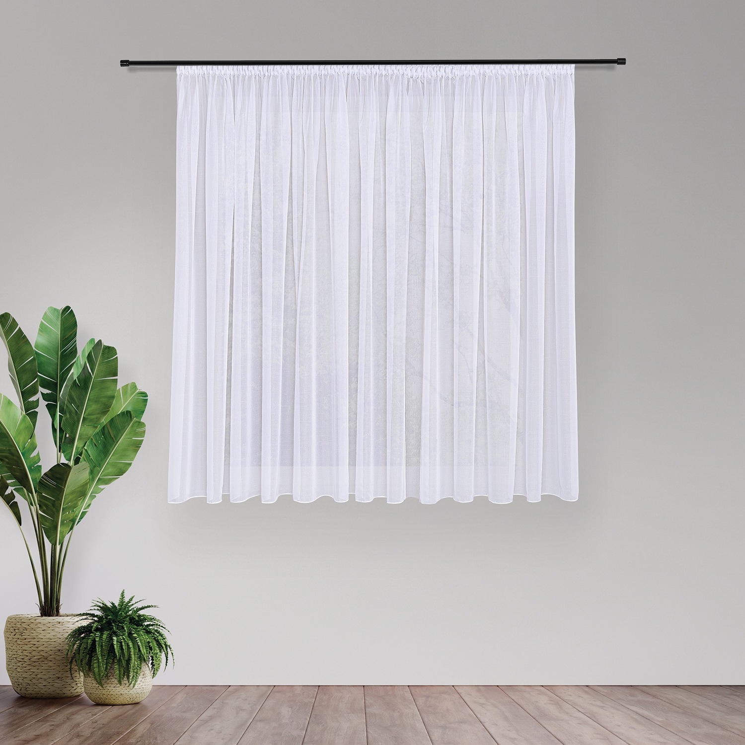 Gerster Gardine »Alina« Smokband 1 Stk. tlg. Pflegeleichte, matte Effekt-We günstig online kaufen