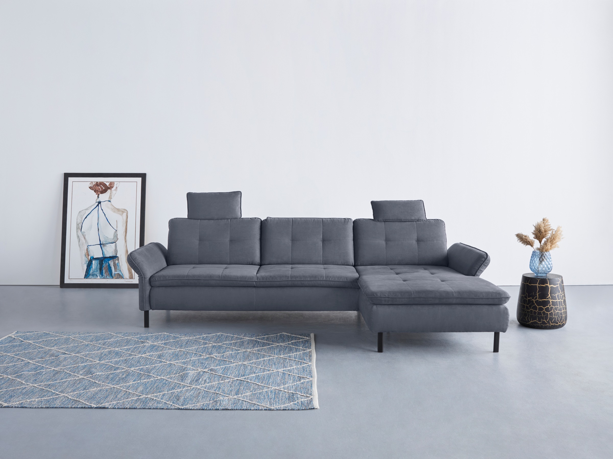 Home affaire Ecksofa »Birkholm L-Form« Armlehnverstellung, auch in Easy Cle günstig online kaufen