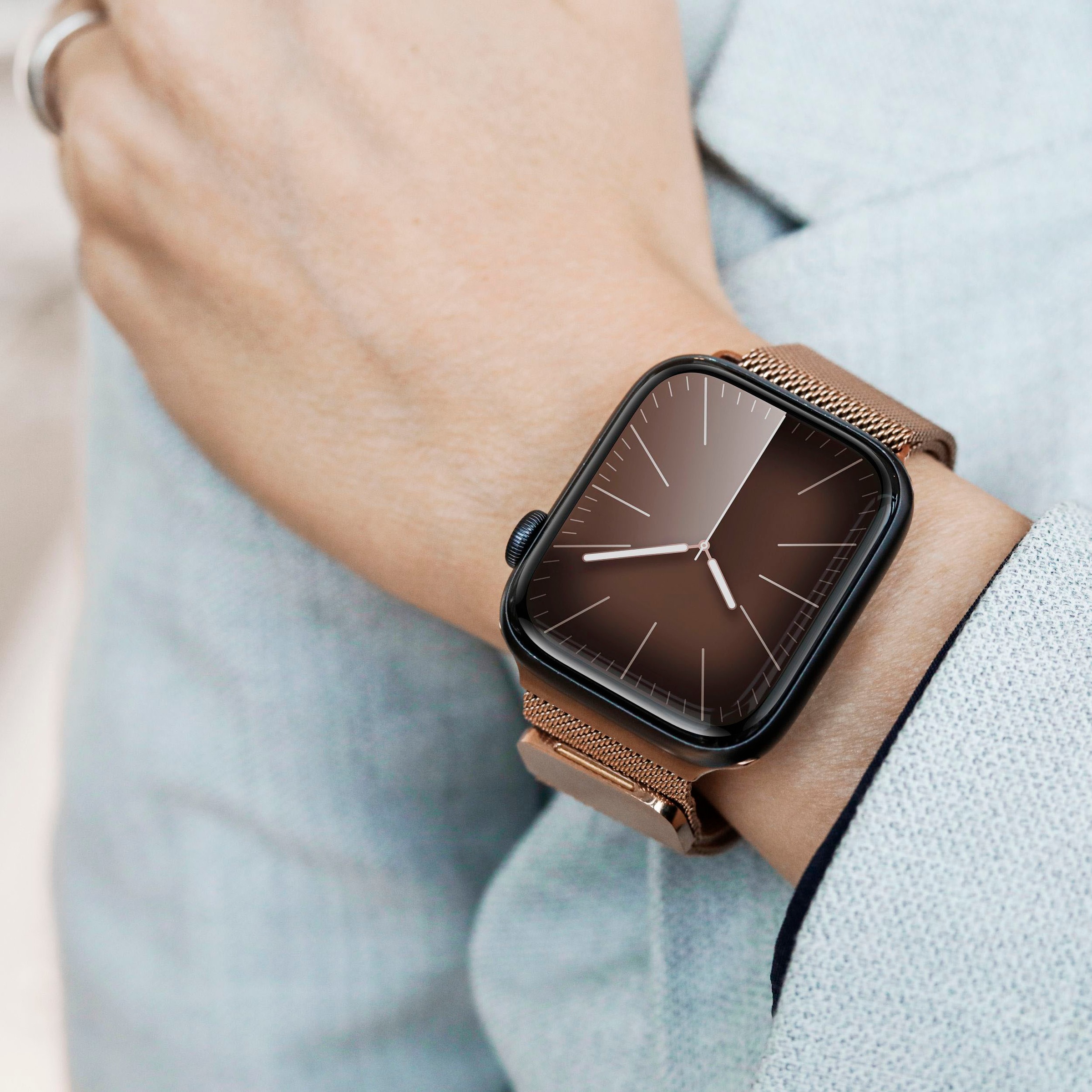 VONMÄHLEN Smartwatch-Armband »Watch Strap - Milanese Loop 2 - Armband für Apple Watch 42/44/45/49 mm«