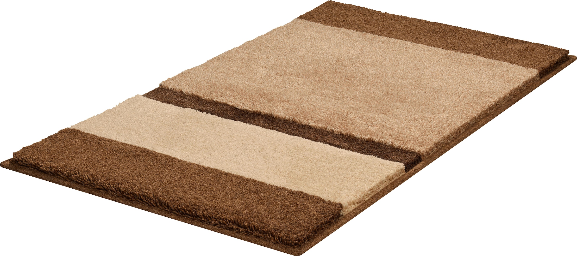 Grund Badematte »Room«, rutschhemmend beschichtet, fußbodenheizungsgeeignet, besonders dichter Flor, Badematte mit Streifen