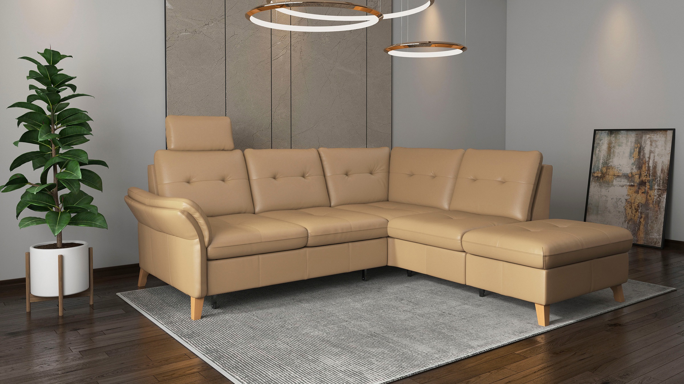 sit&more Ecksofa "Göteborg", Sitztiefenverstellung und Federkern, wahlweise günstig online kaufen