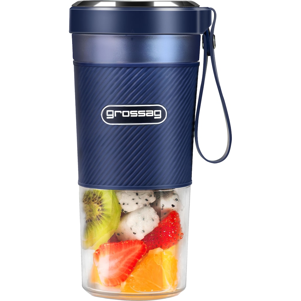 grossag Akku-Smoothie-Maker »to-go blau - MX 10.09 1381«, 67 W