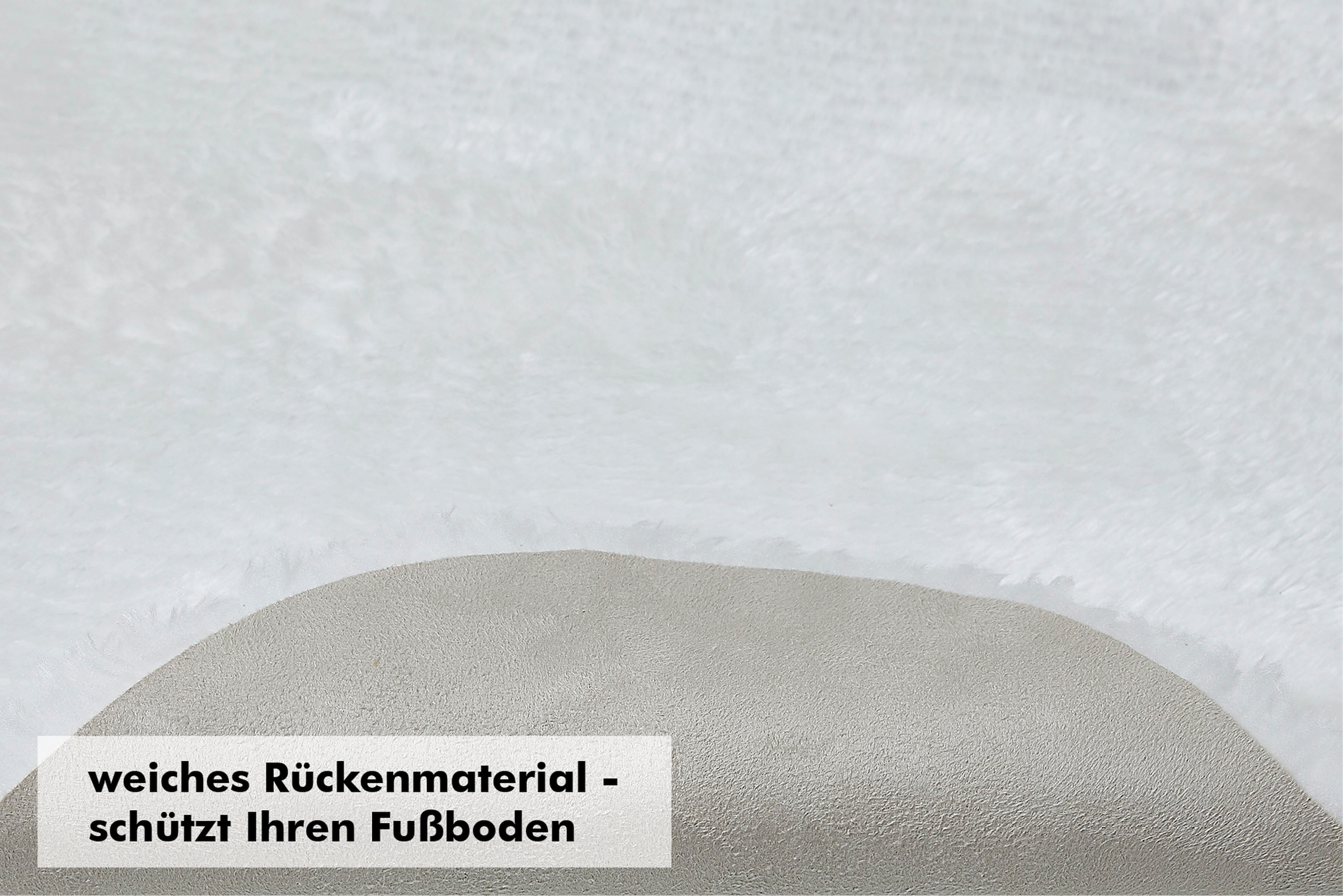 Andiamo Sitzkissen »Sitzauflage Lamm-Fellimitat«, Kunstfell, rund, Ø 40 cm, auch als 4er Set