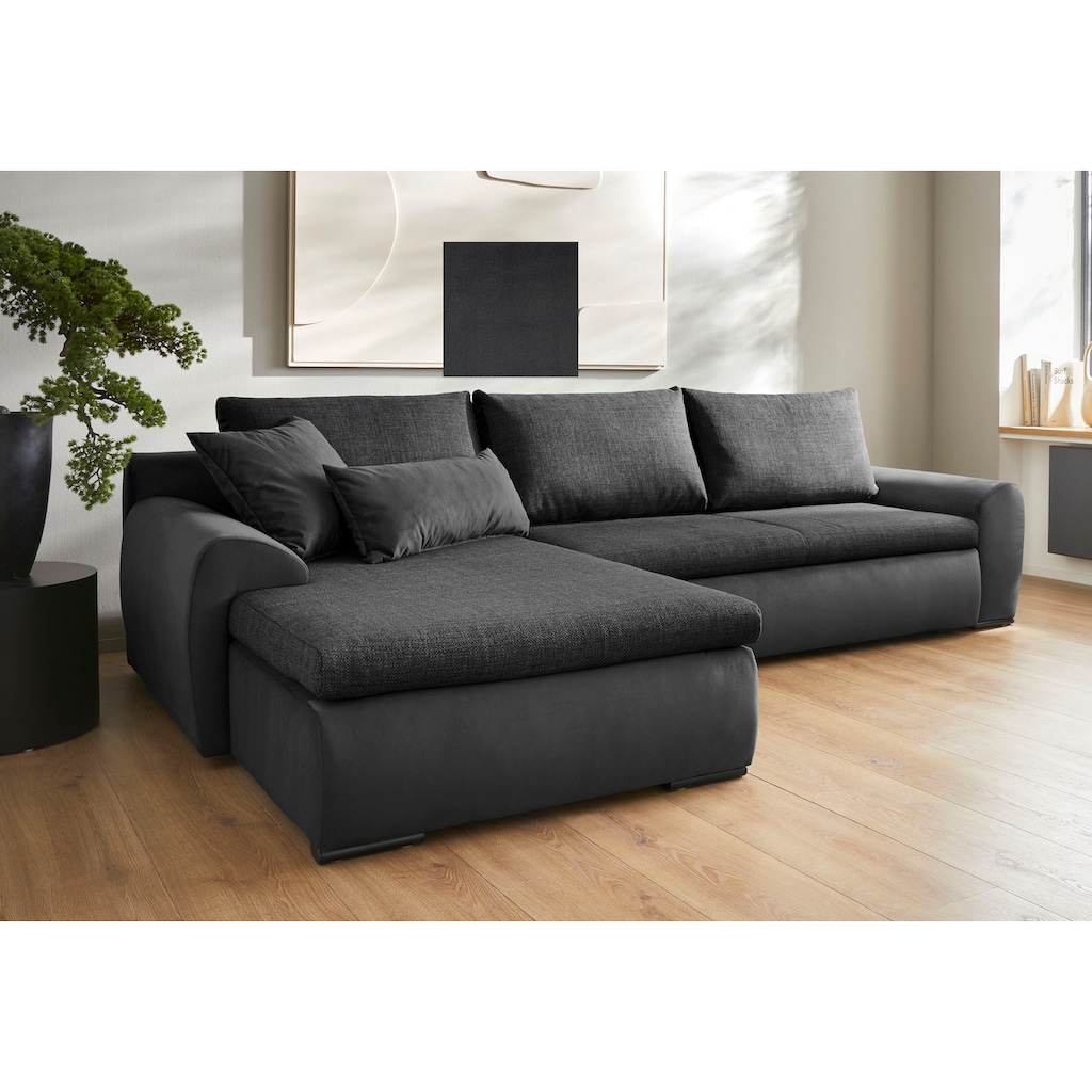 Home affaire Ecksofa »Win«, wahlweise mit Bettfunktion und Bettkasten