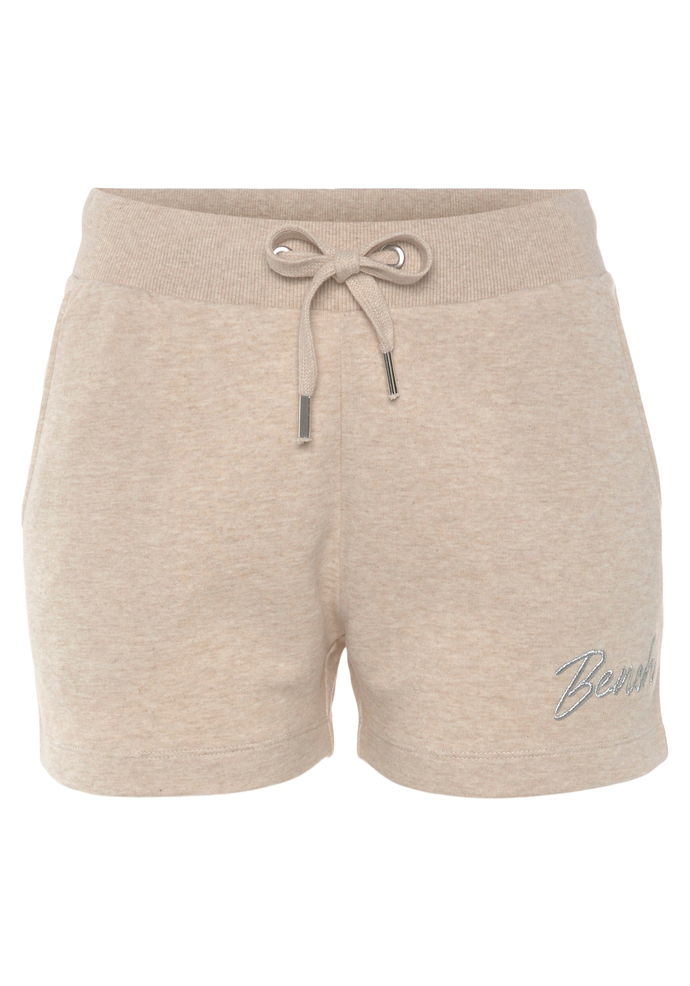 Bench. Loungewear Relaxshorts, mit kleiner glänzenden Logostickerei, Loungewear